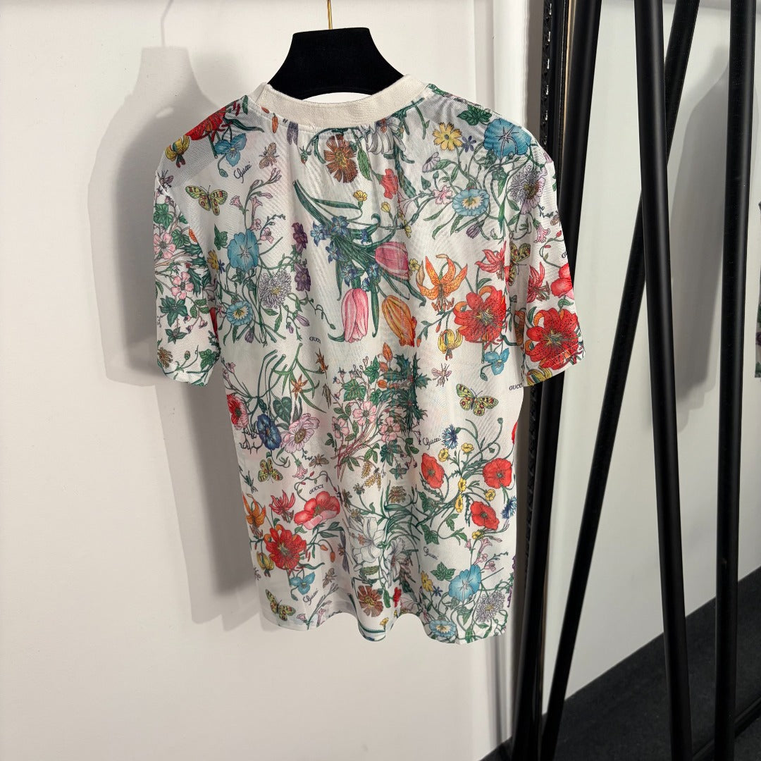 Gucci 26s Mesh Short Sleeve T-Shirt 319