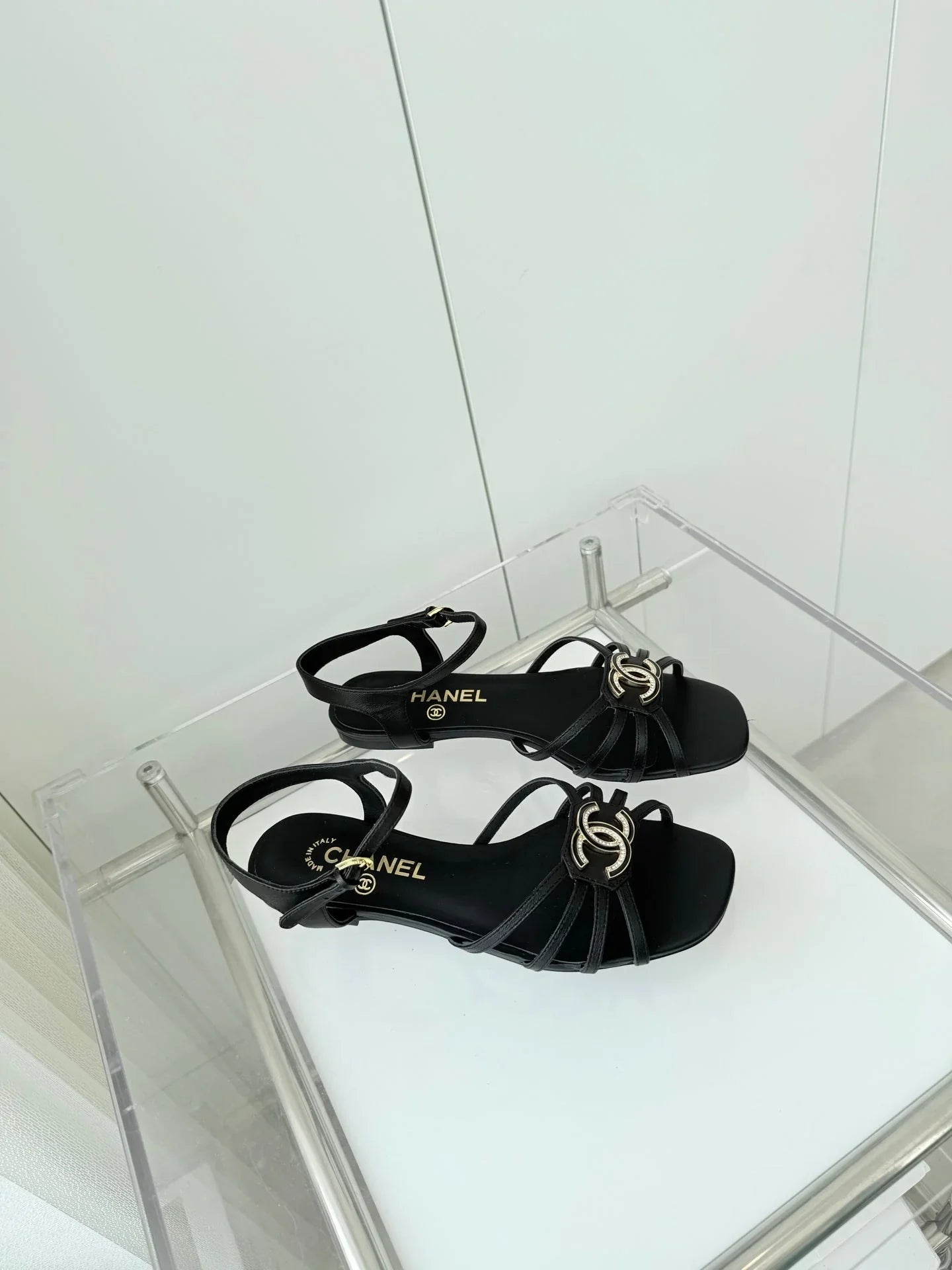 Chanel 2026 Slingback Flat Sandals Leather Sheepskin 823412