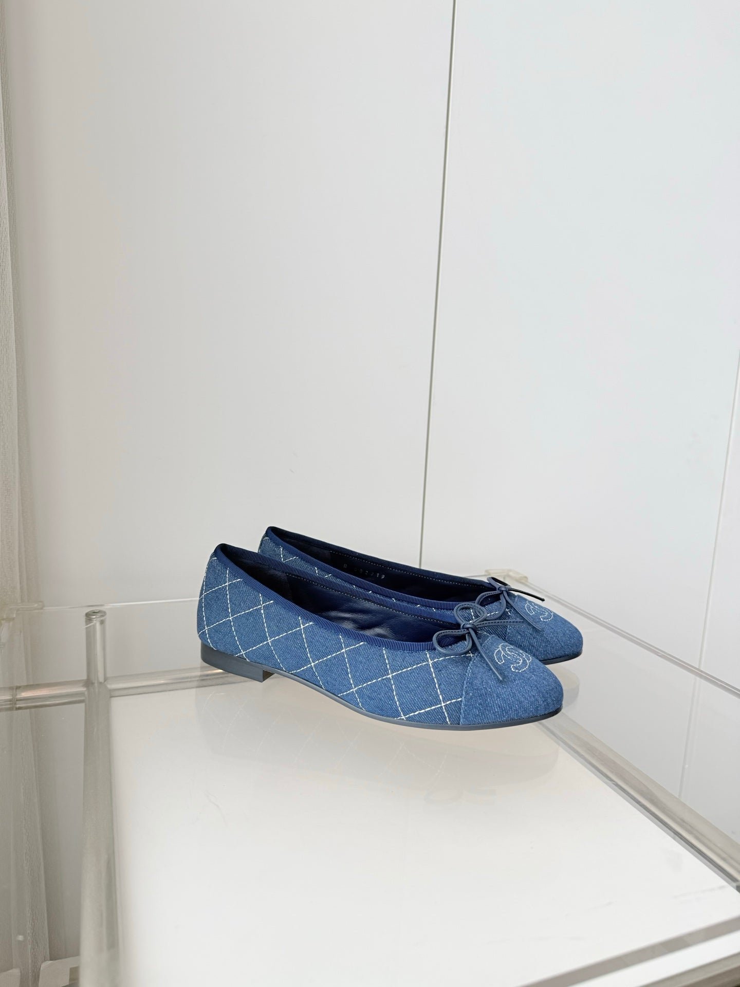 Chanel 2026 Ballet Flat Blue Denim 697394