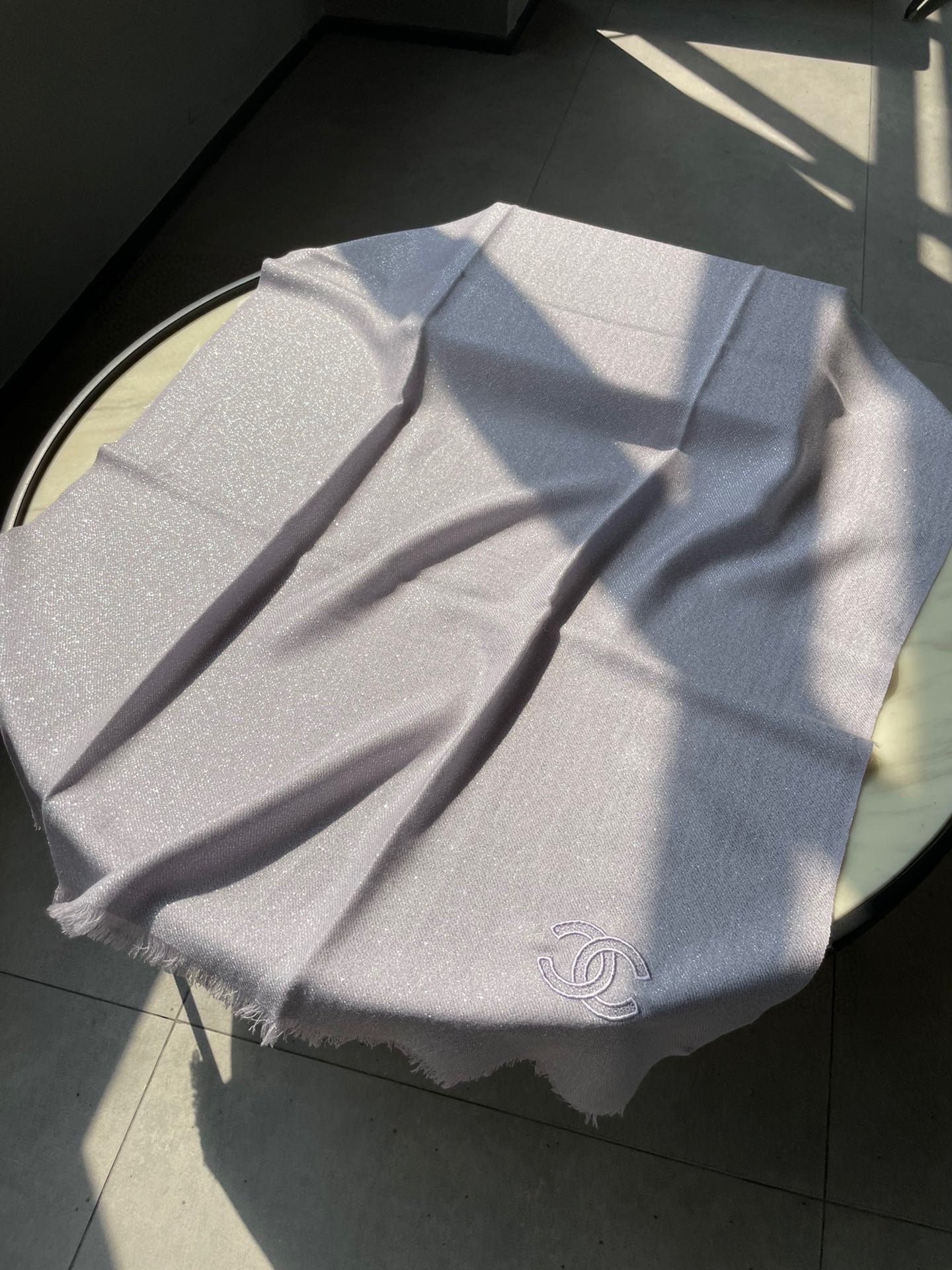 SCARF 210 CM IN PASTEL PURPLE CASHMERE 402209