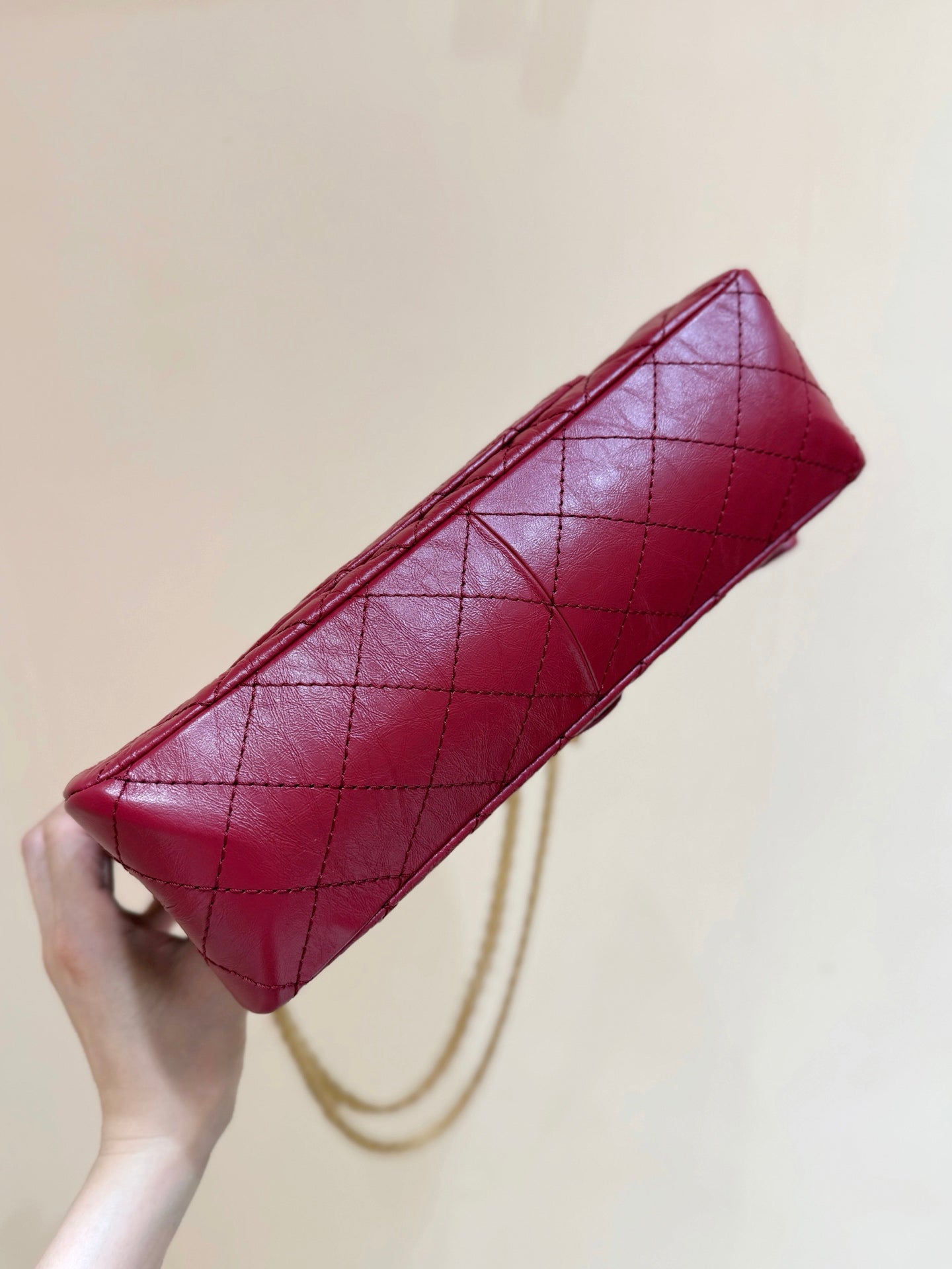 CC 2.55 Reissue 226 Double Flap Bag 28cm Red Leather 289922