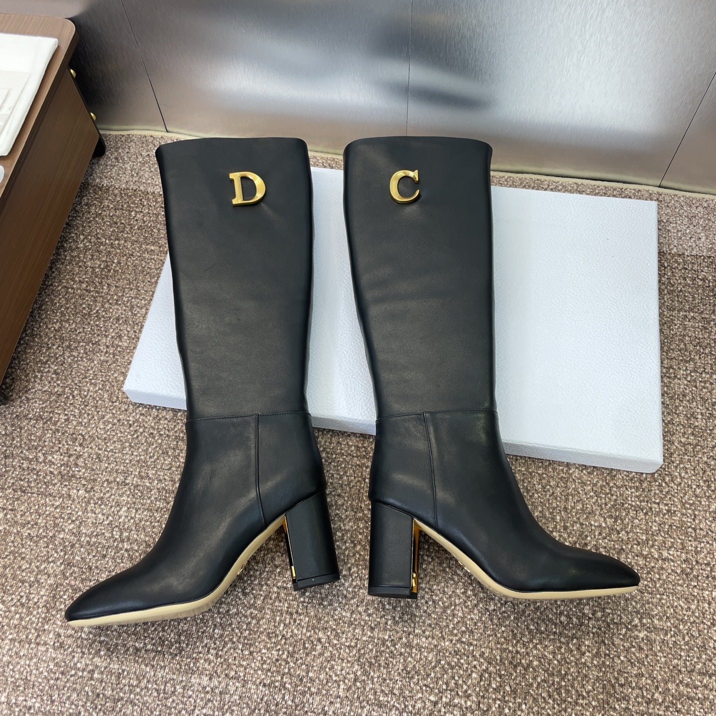 Dior 2025 D-Art Boot Black Calfskin 508533