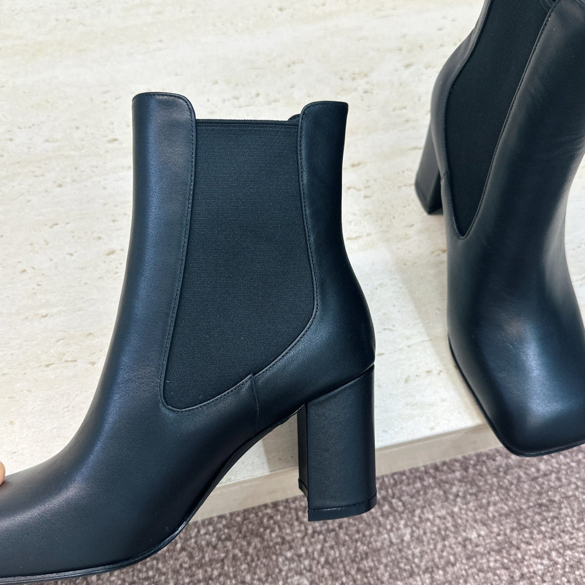 CC 26S Chelsea Ankle Boots 7.5cm Black Calfskin 118739