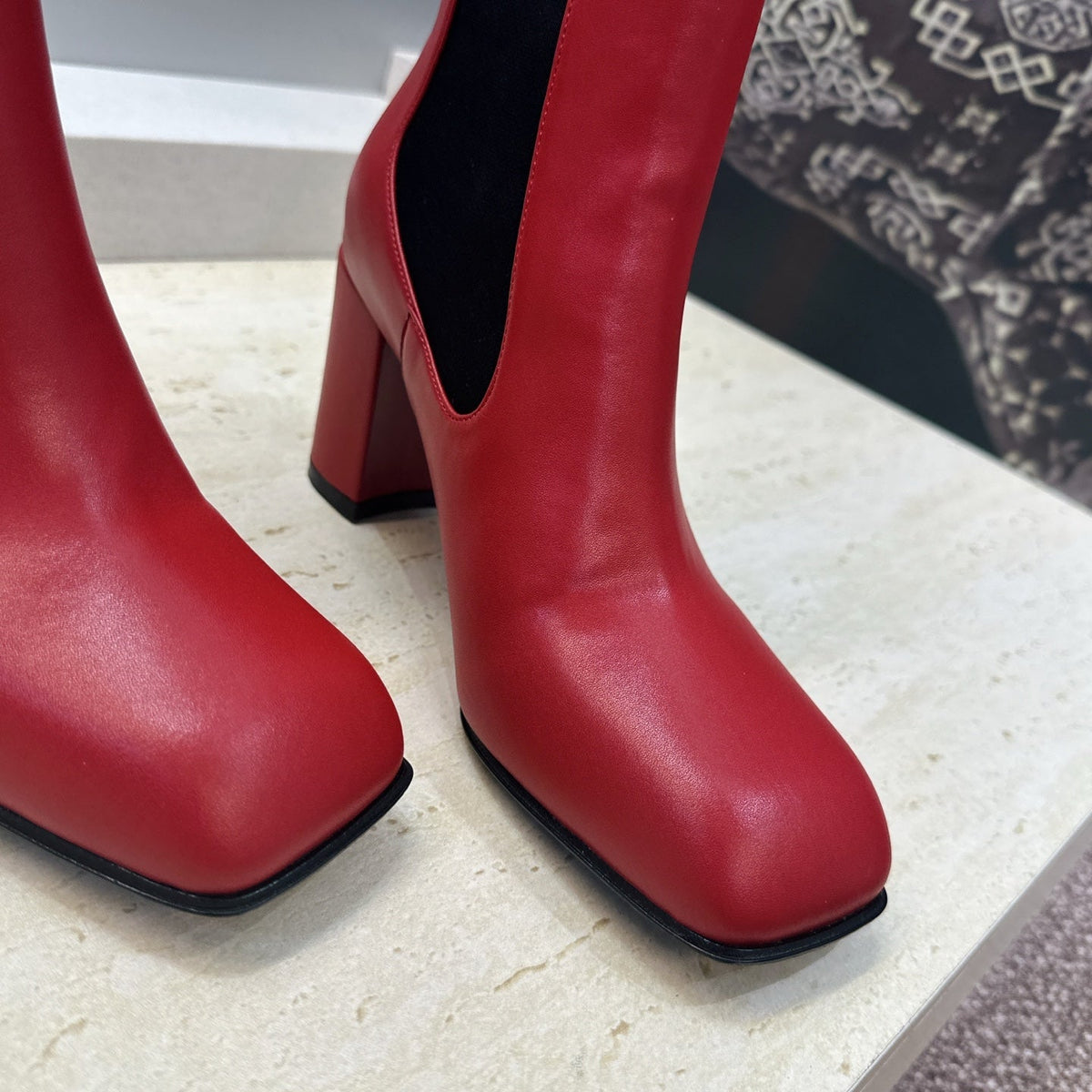 CC 26S Chelsea Ankle Boots 7.5cm Red Calfskin 118741