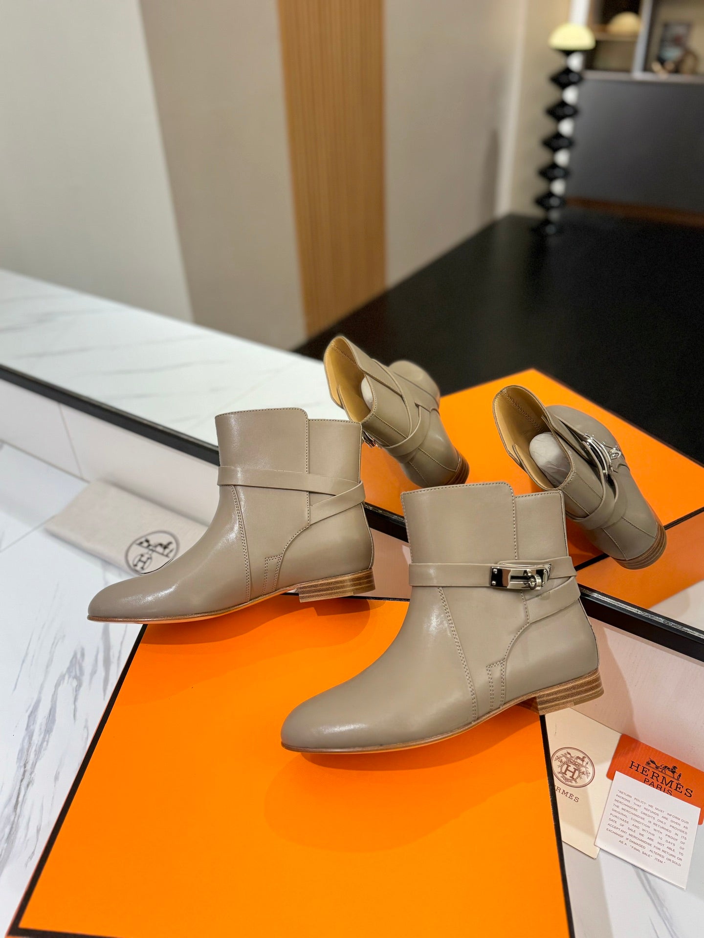 HM Neo Ankle Boot 15mm Light Brown Cowhide 960832