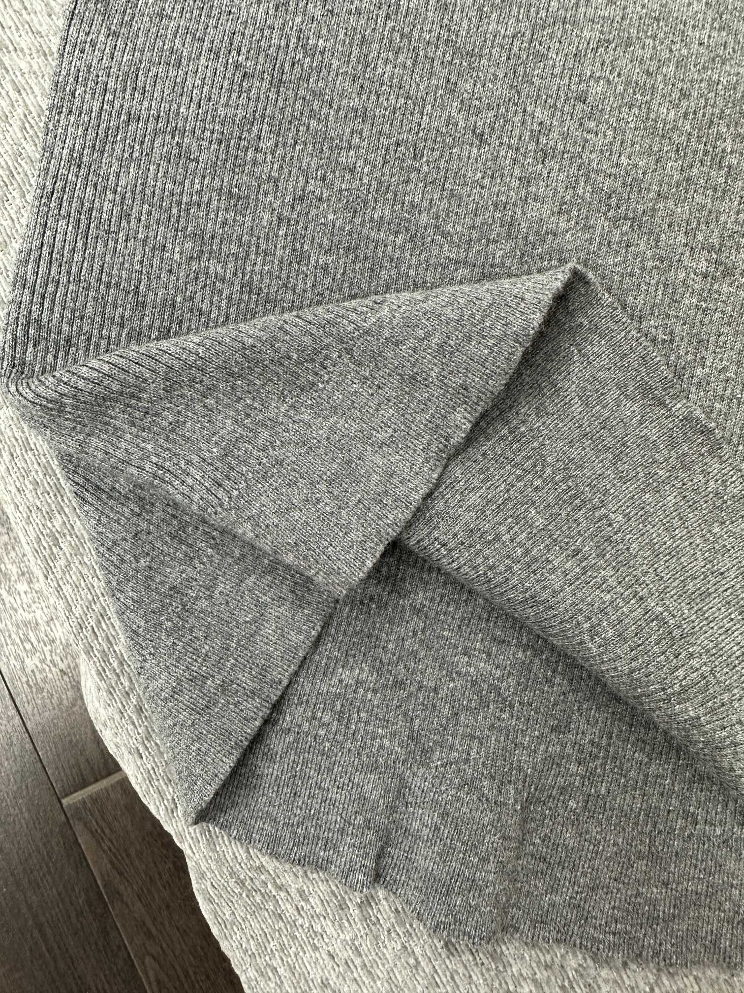 Miu Short Vest Grey Wool 345303