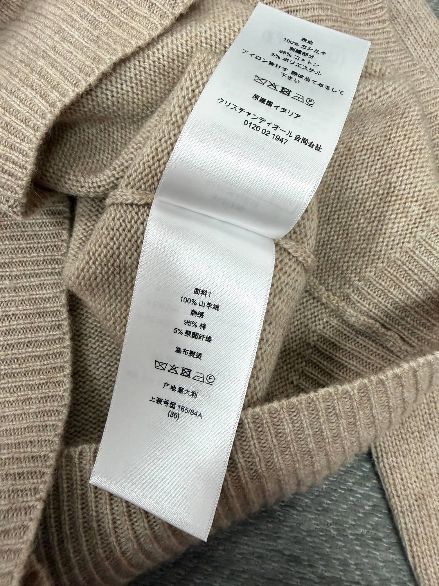 CD 26s Embroidered Long-Sleeved Shirt Khaki Cashmere 414830