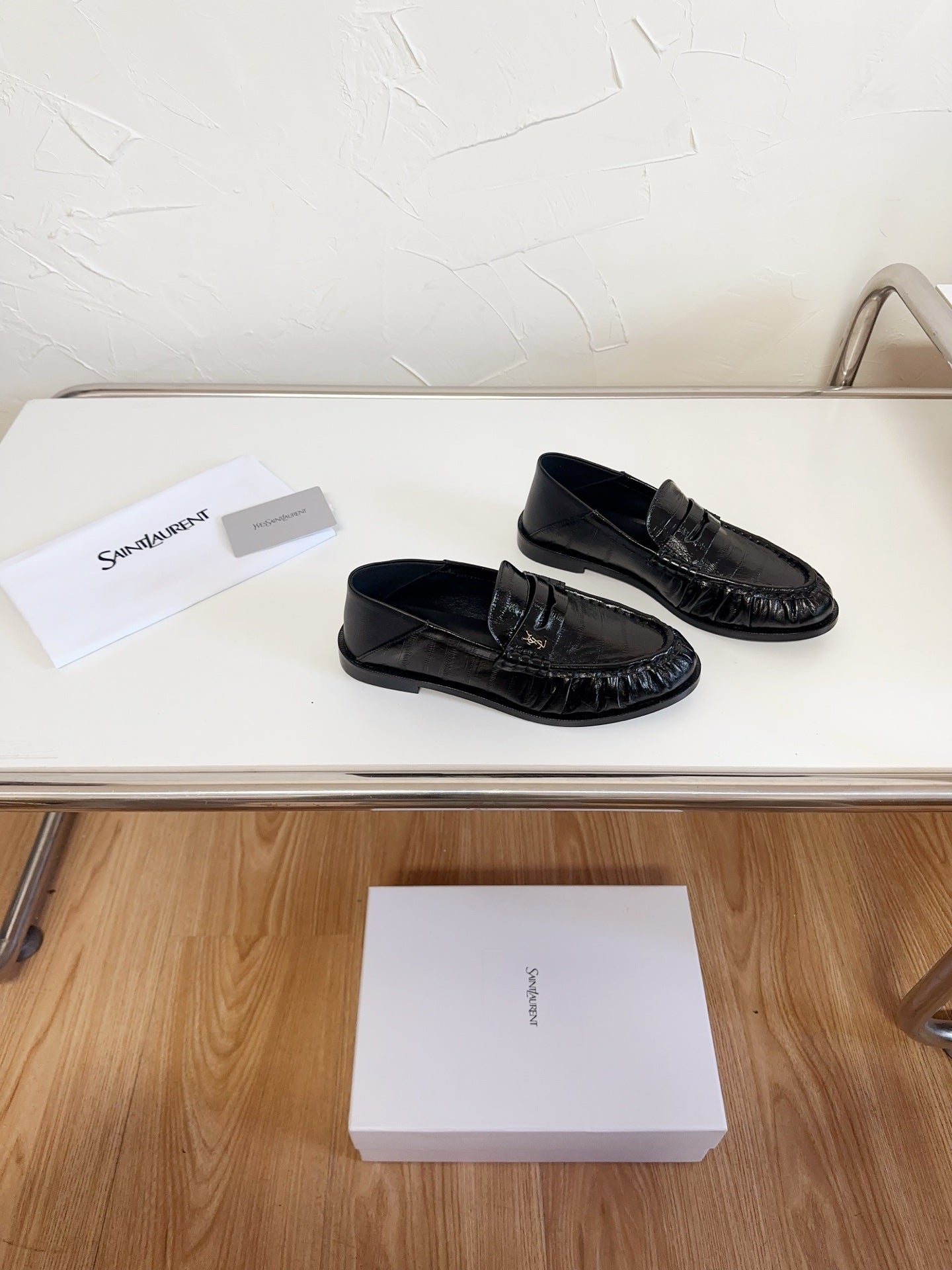 YSL Le Loafer Supple Black Smooth Leather