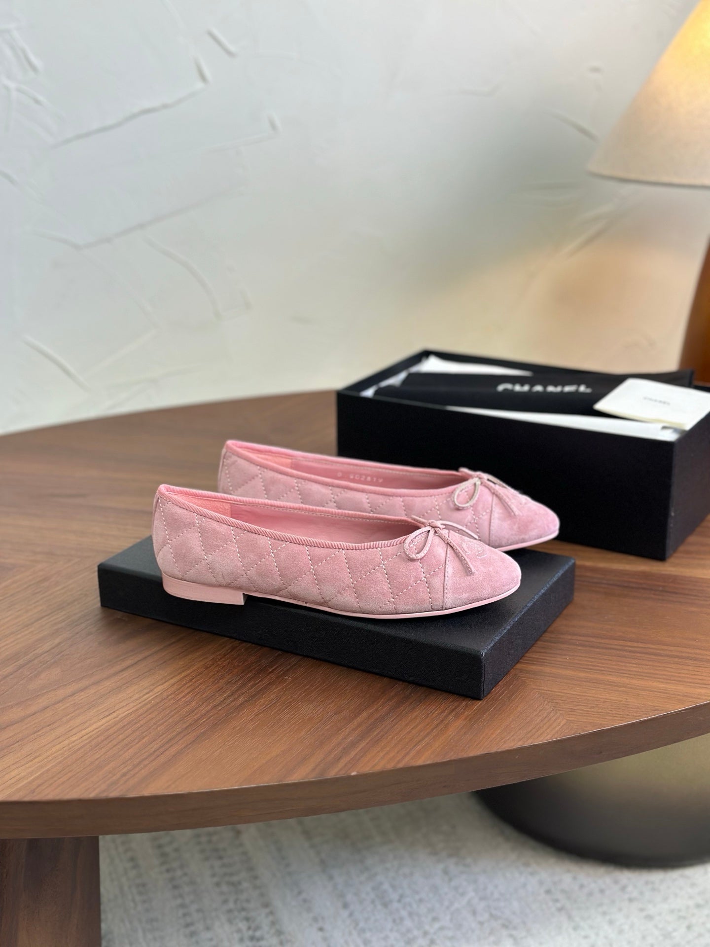 CC 26s Ballet Flat Light Pink Suede 938168