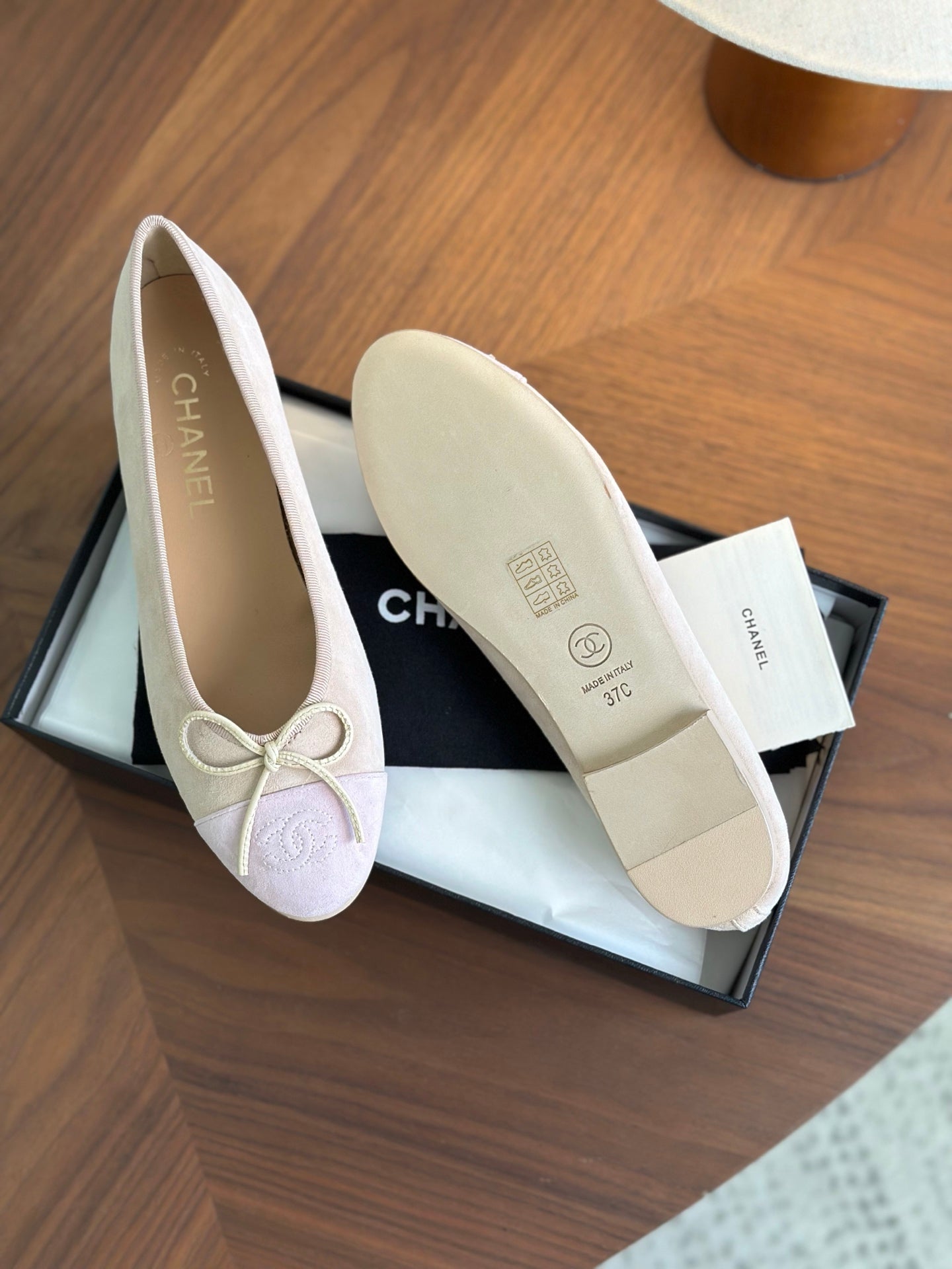 CC 26s Ballet Flat Muted Pink Suede 938182