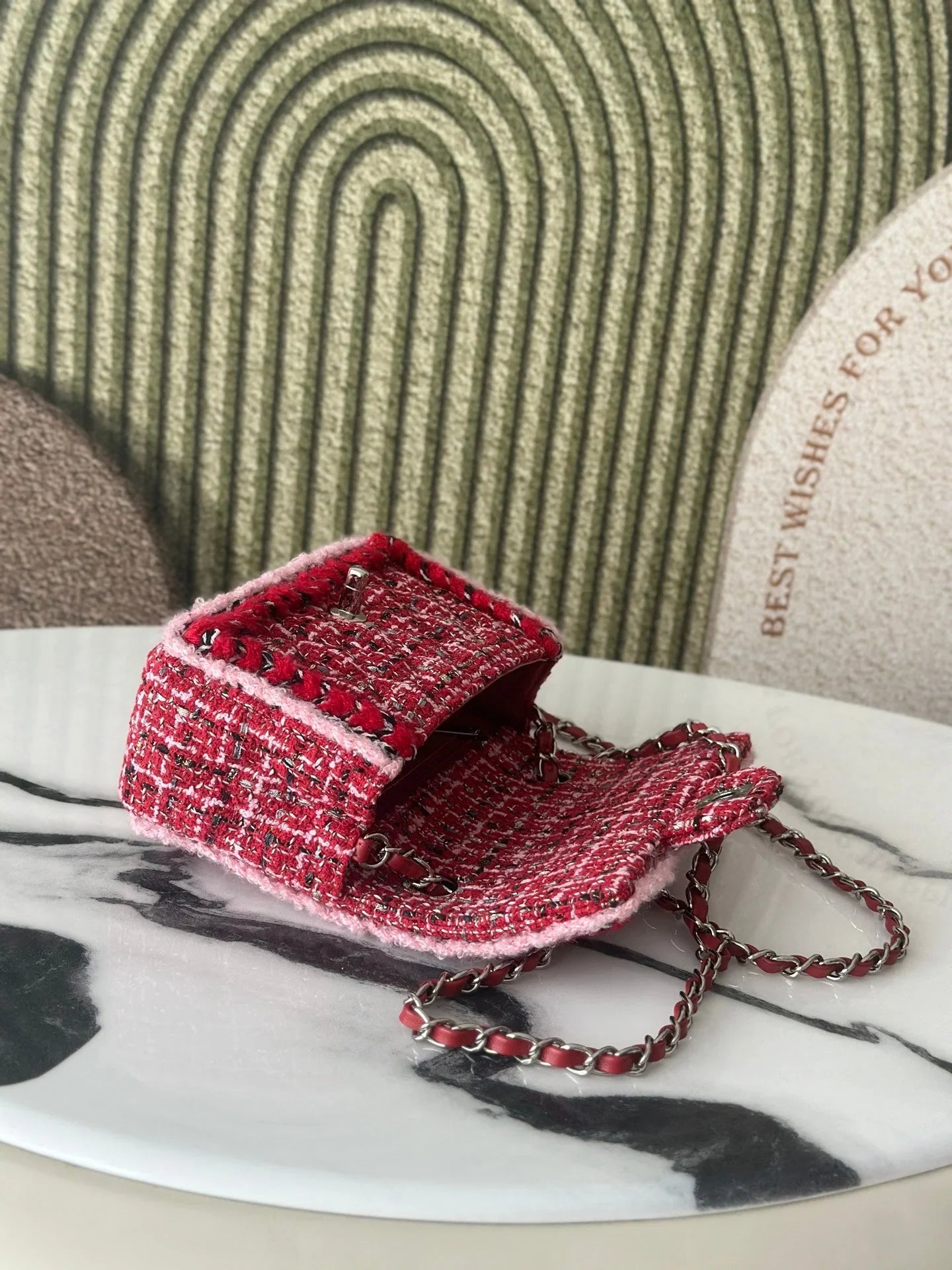 Chanel 2026 Mini Flap Bag Tweed Denim Leather