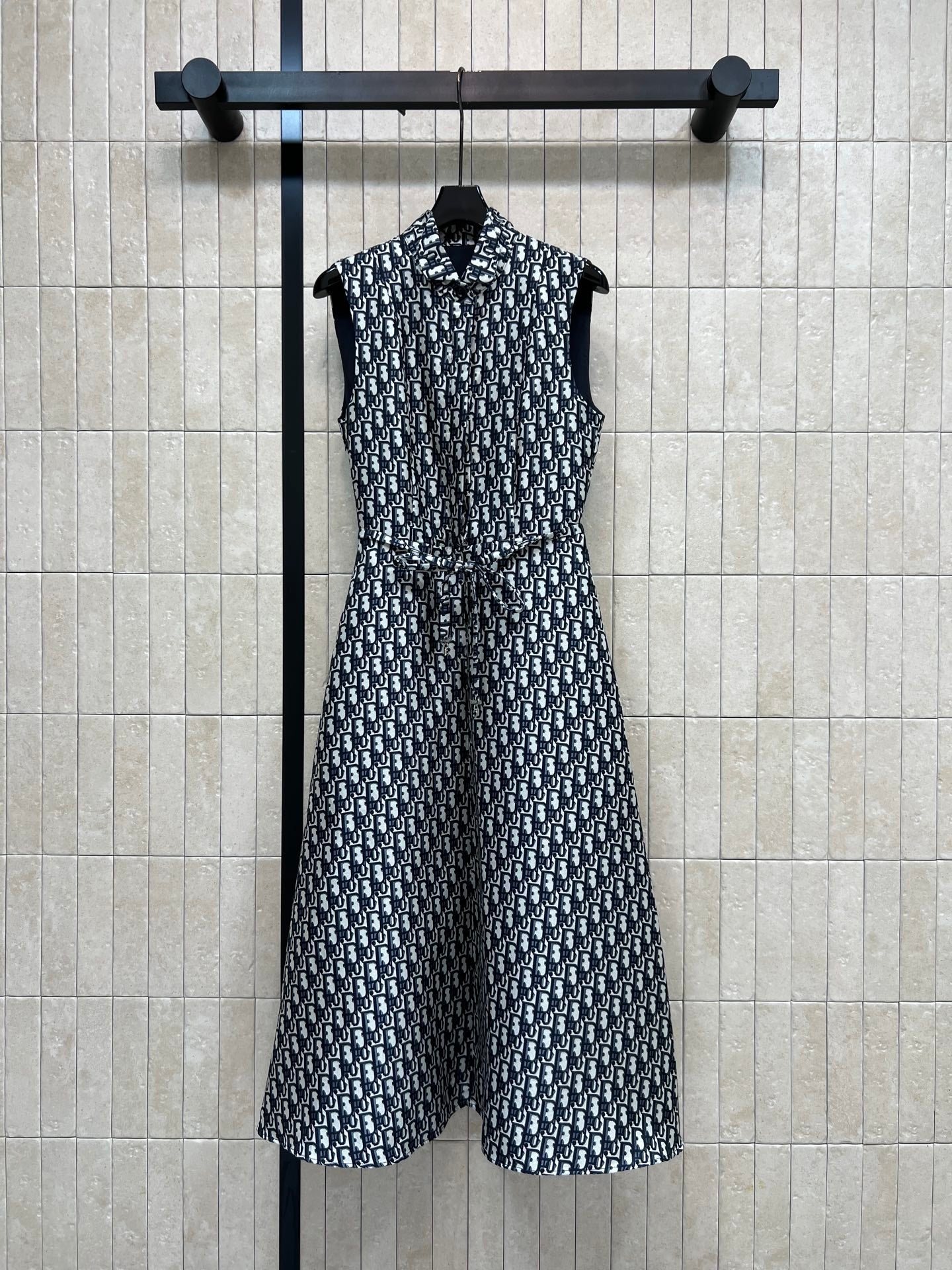 CD 26s Monogram Sleeveless Dress Polyester Fiber 400704