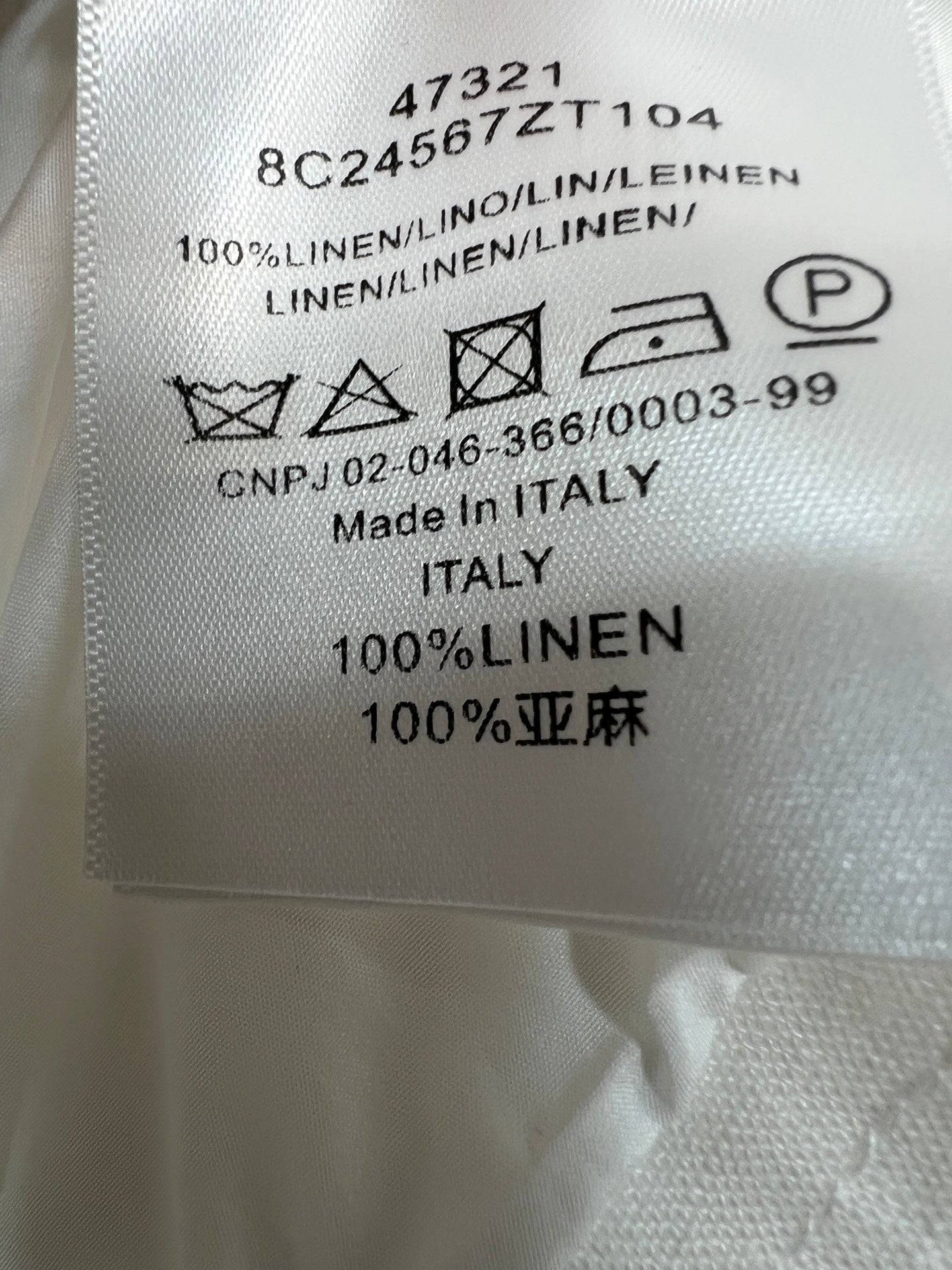 LP 26s Sleeveless Dress White Linen 400721