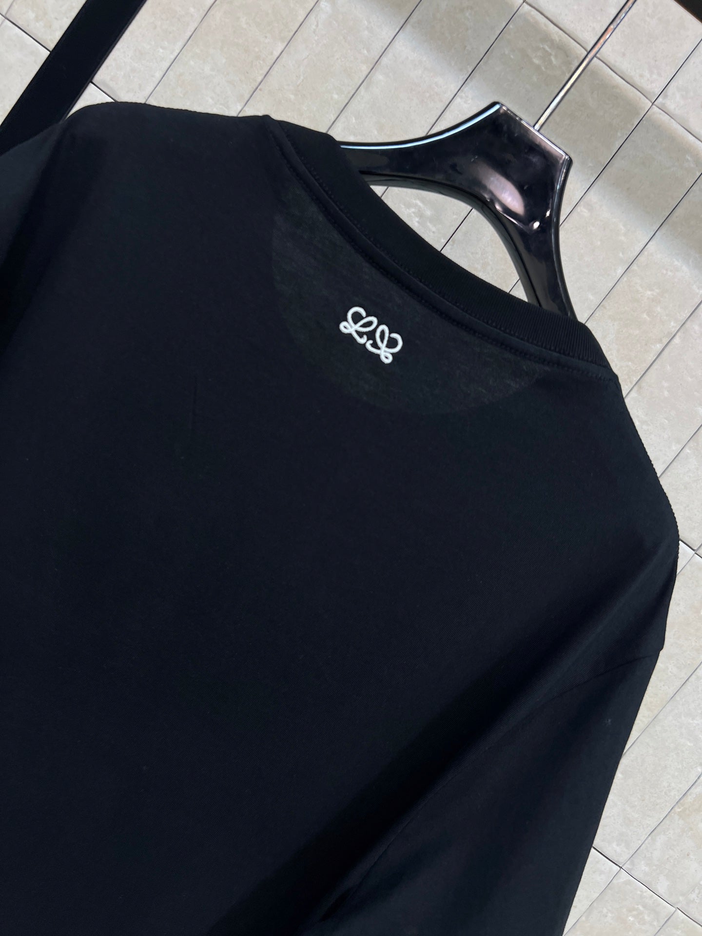 Loewe Relaxed Fit T-shirt Black Cotton 402843