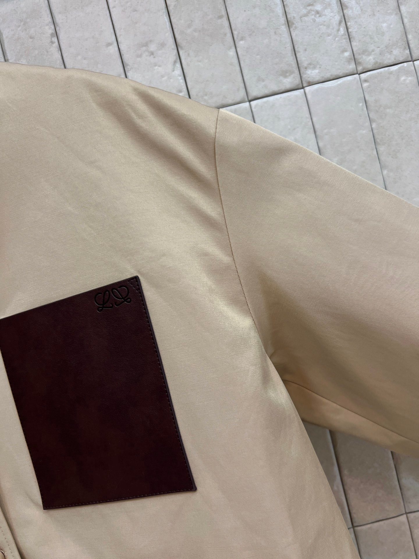Loewe Workwear Jacket Khaki Cotton 402815