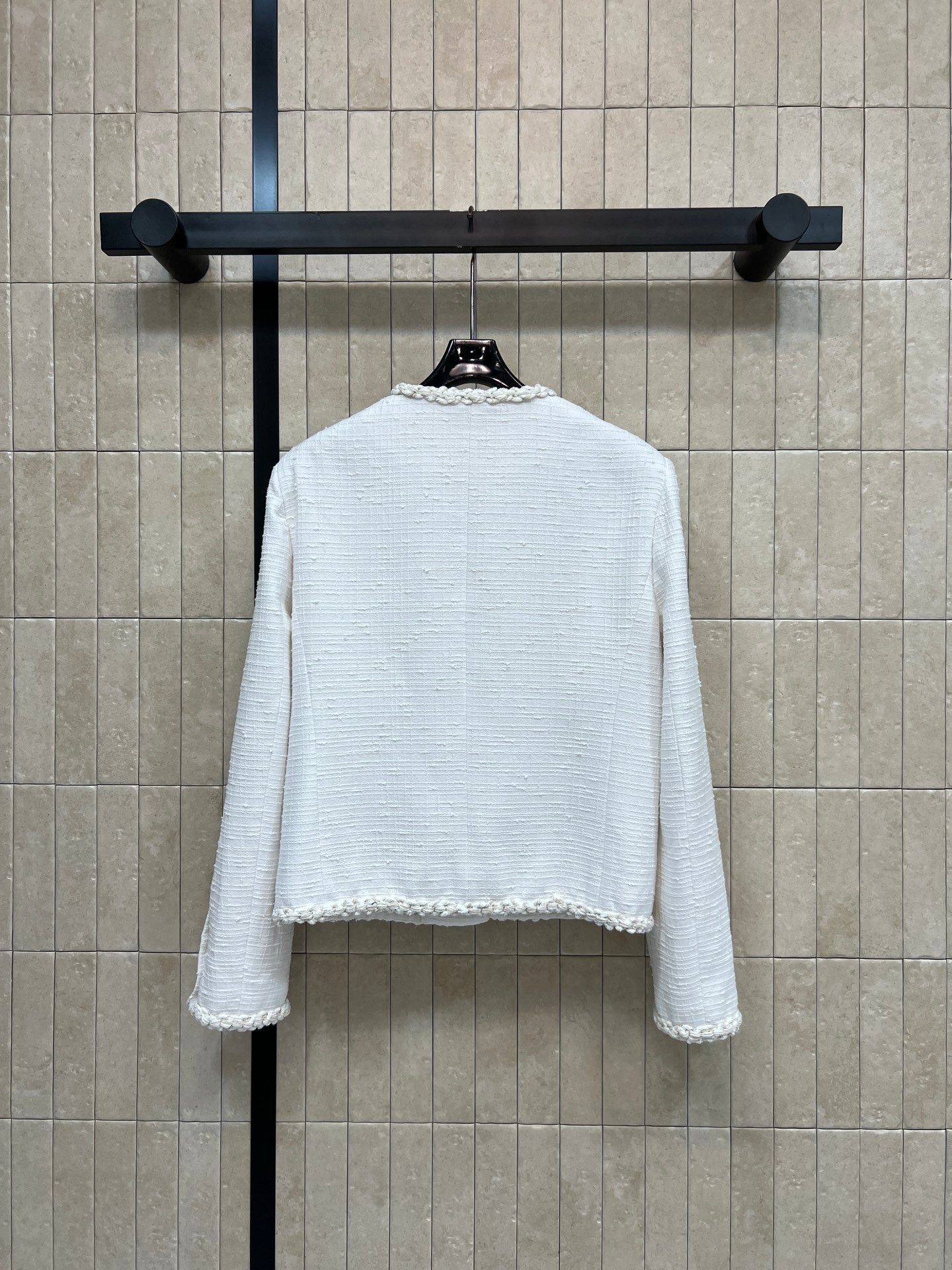 CC 26s Jacket White Tweed Cotton 414766