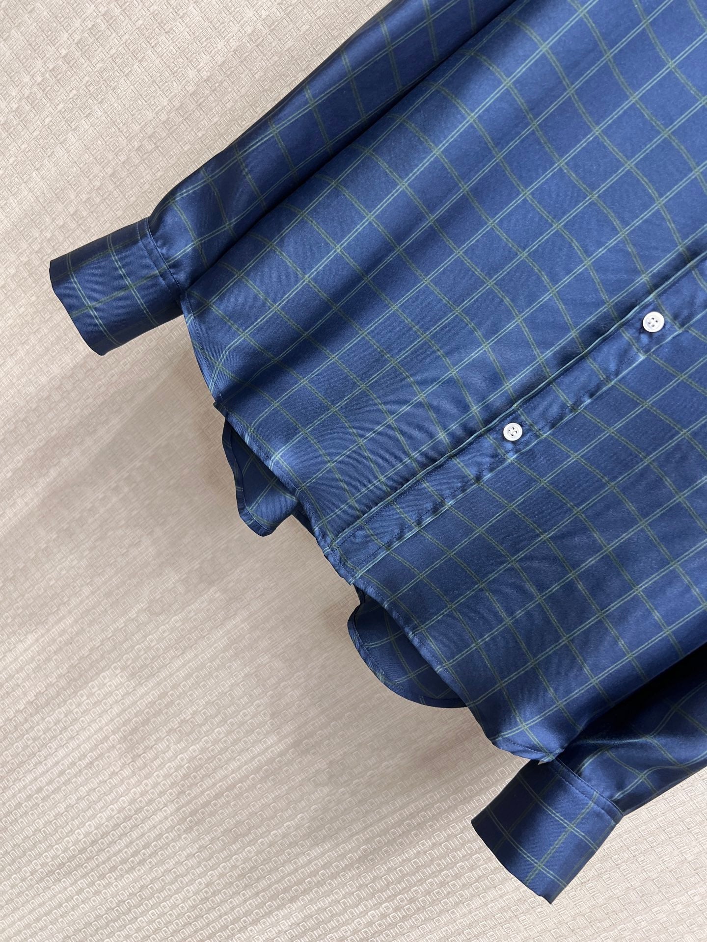 CD 26s Blouse Dark Blue Twill Silk 399258