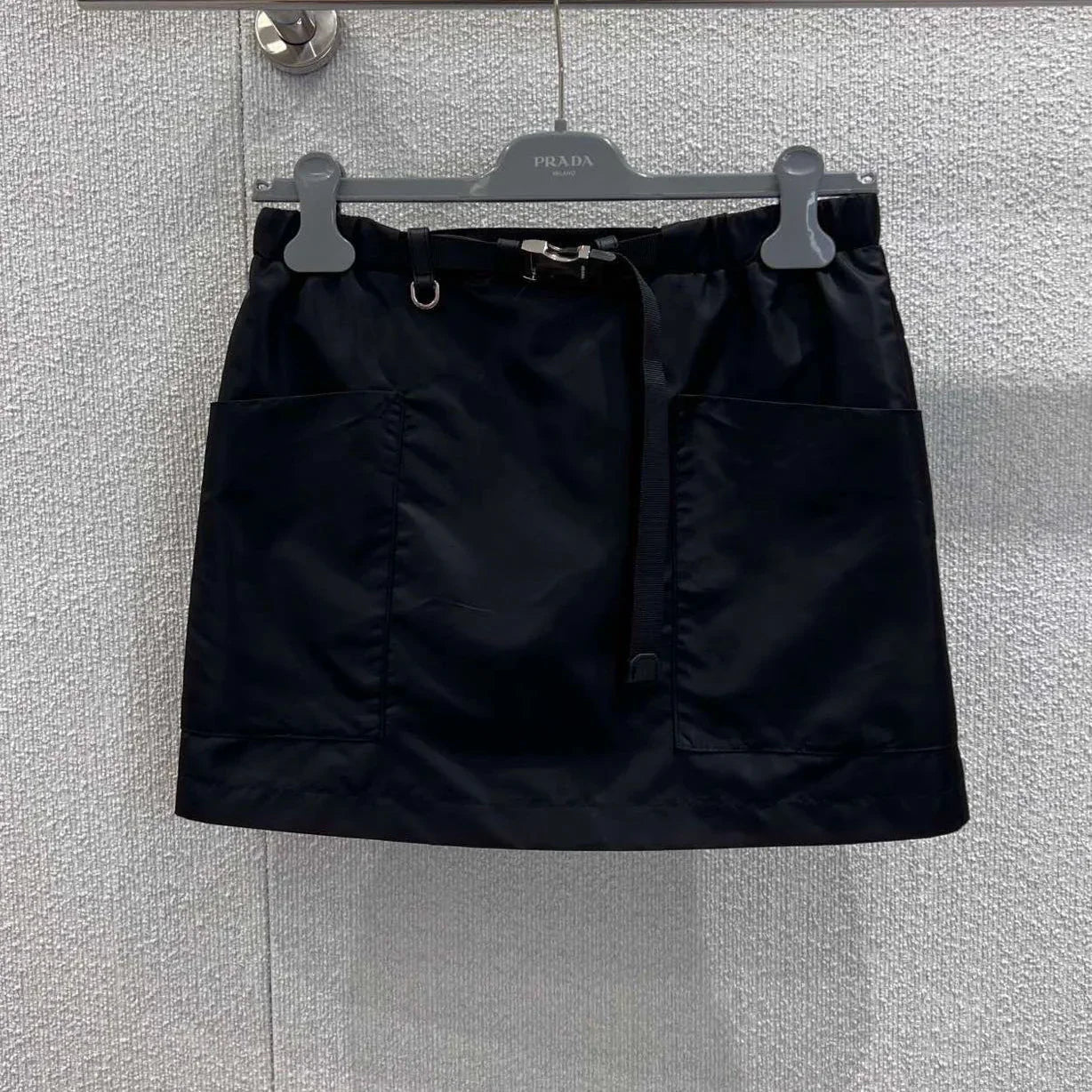 Prada 2026 Short Skirt Black Polyamide 399153