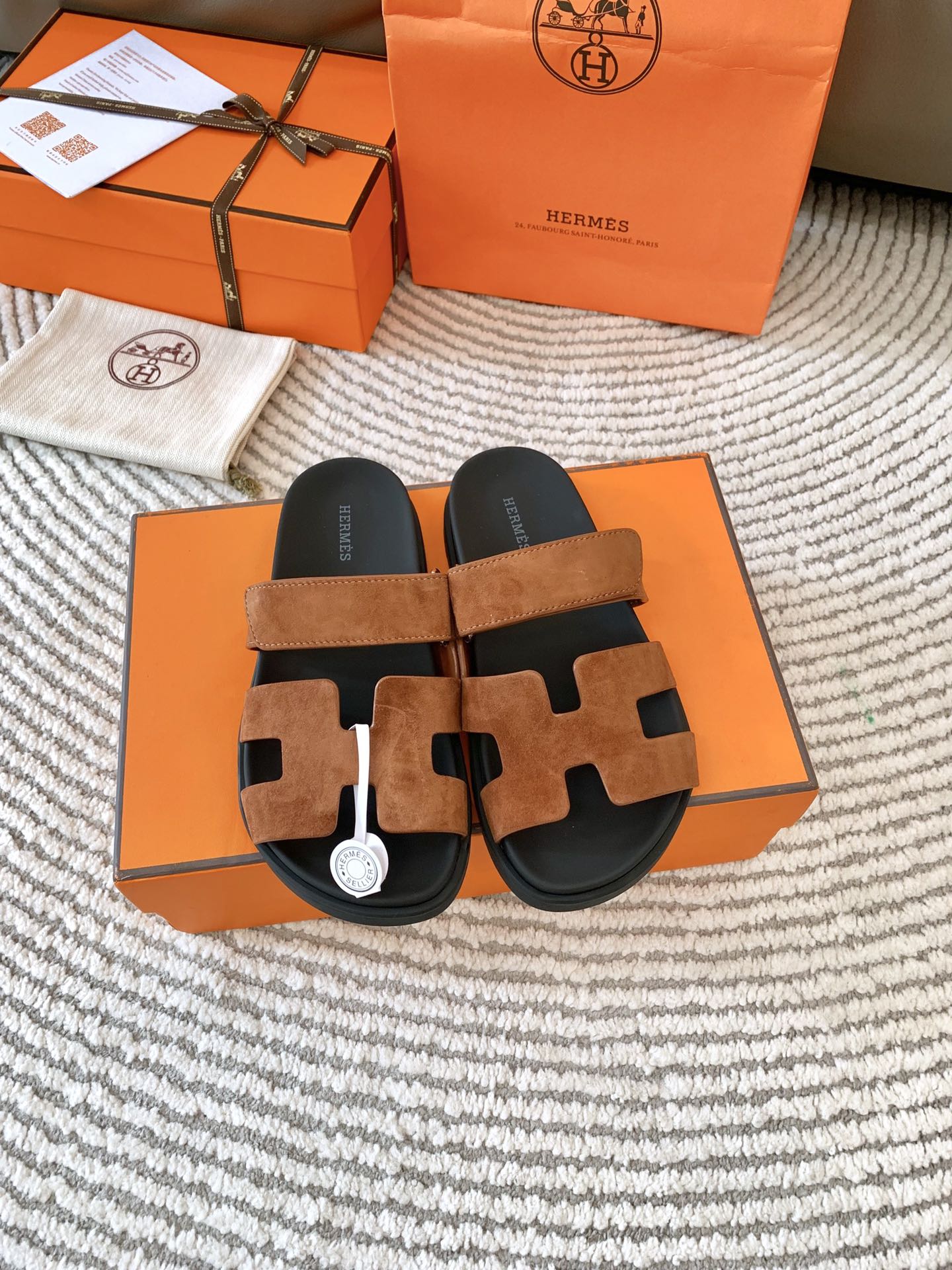HM Chypre Sandal Brown Suede 963544