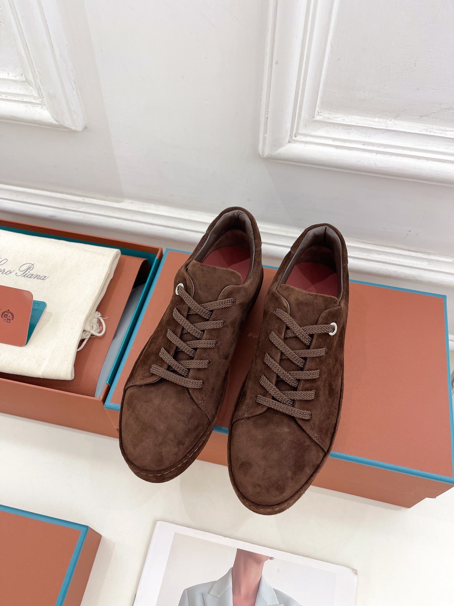 LP Nuage Sneaker In Brown Chocolate Suede 988291