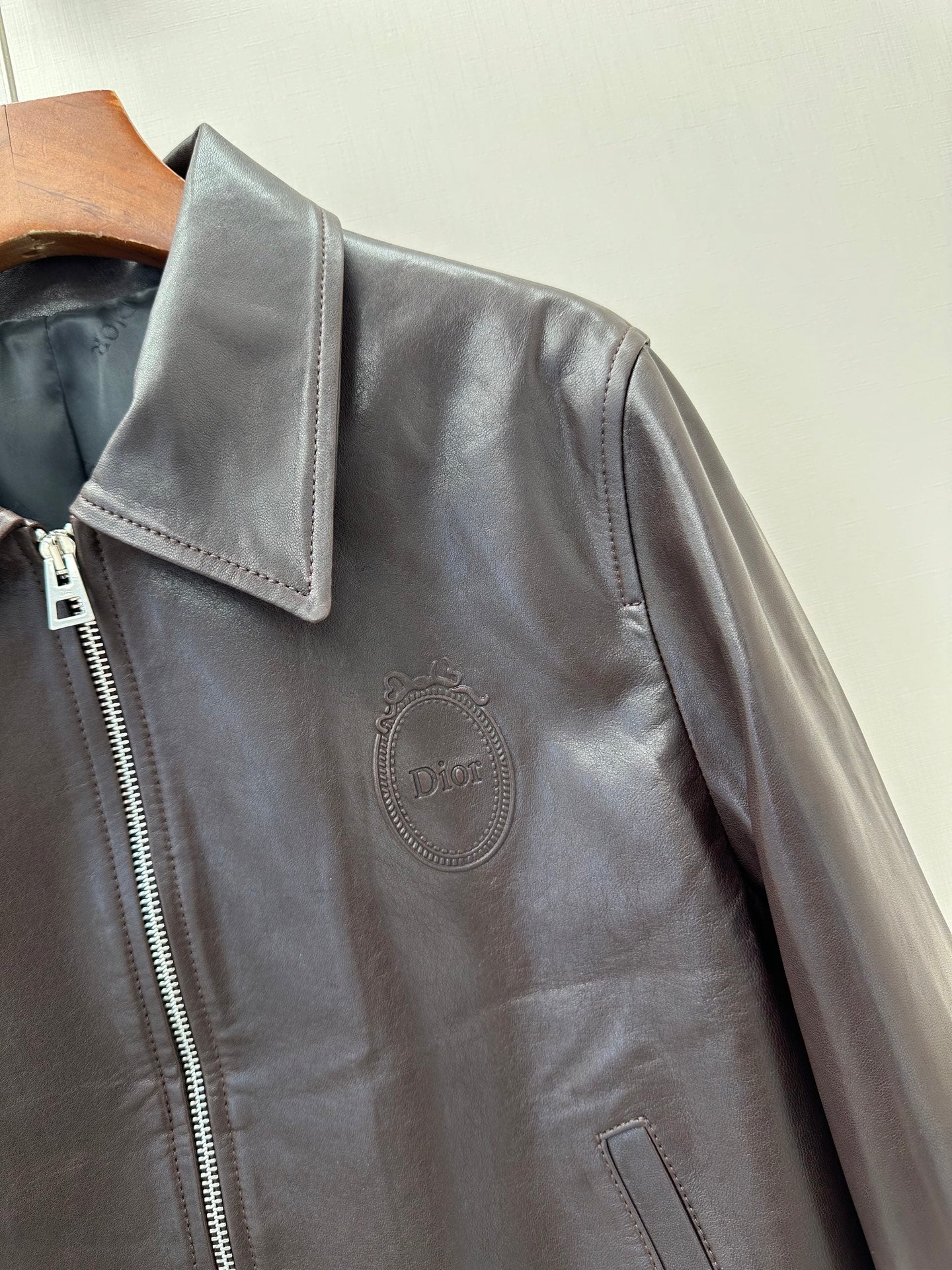 CD 26s Jacket Coffee Lambskin 400341