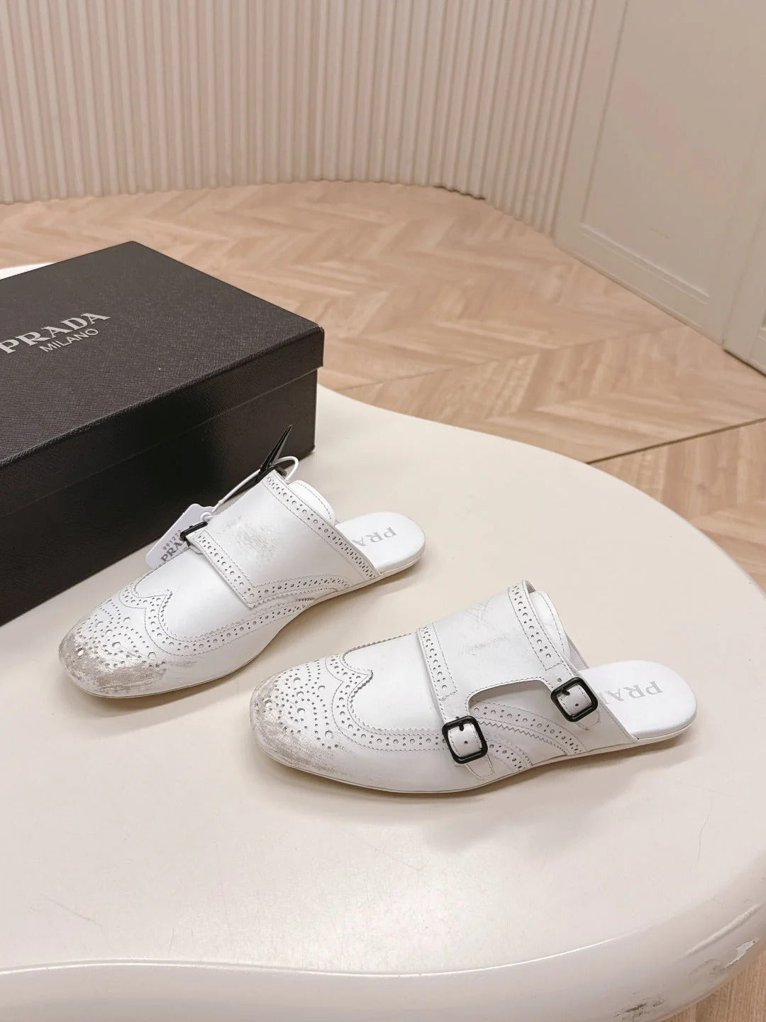 PRA 26S Mule White Sheepskin 600583