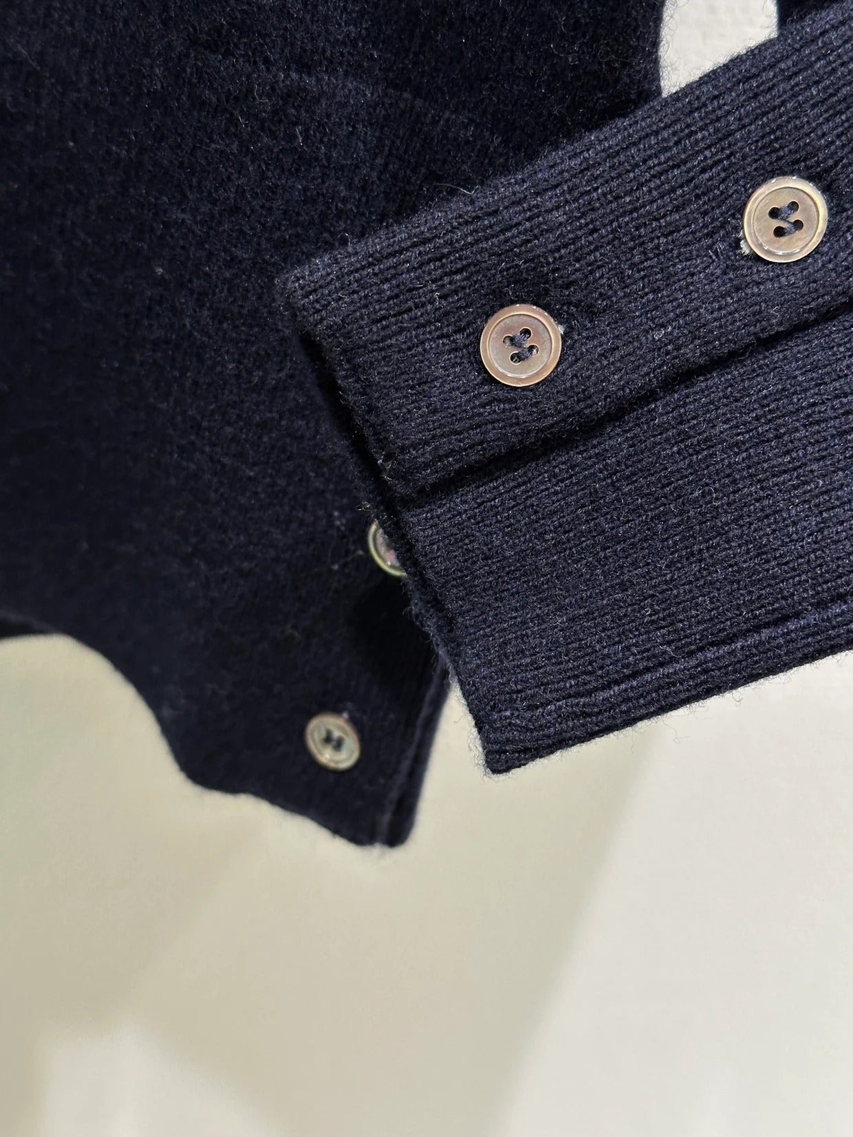 Miumiu 2026 Horse Cardigan Navy Blue Wool