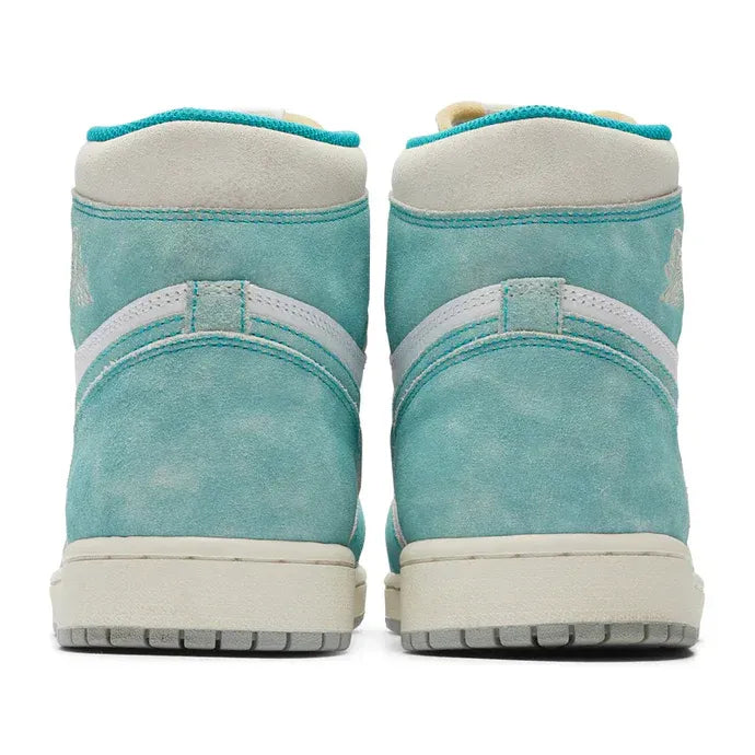 Nike Air Jordan 1 Retro Turquoise White Gray Suede Leather