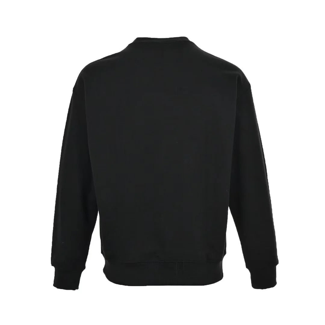 Dior 2025 'CD Icon' Black Cotton Fleece Sweatshirt