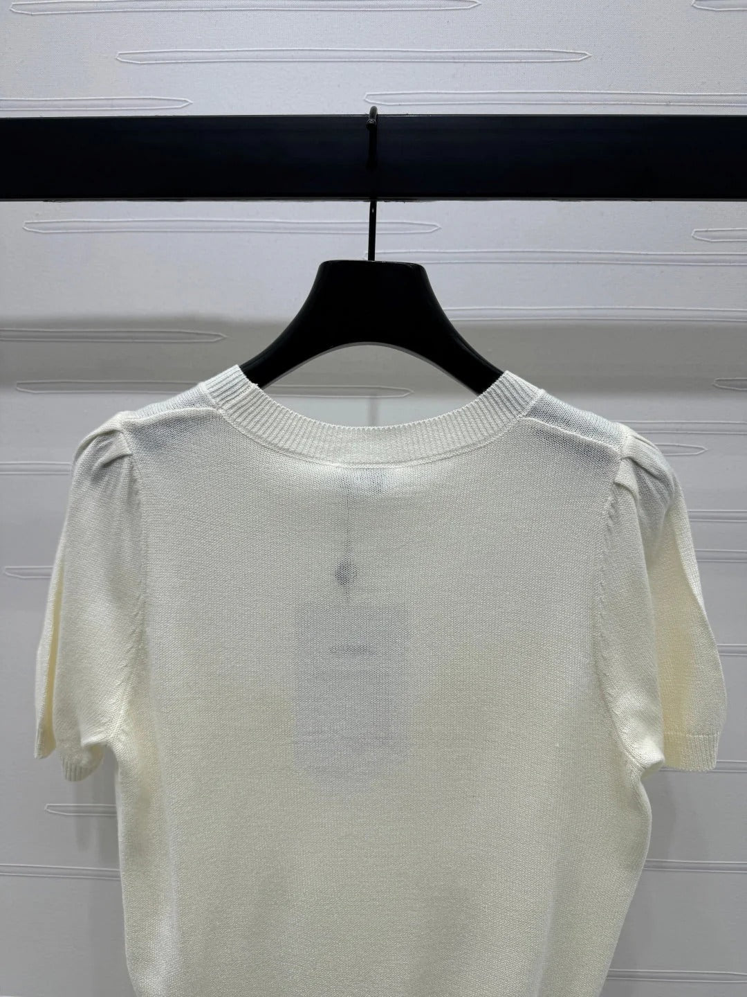 CHANEL SHORT-SLEEVE CREW NECK SWEATER 269419