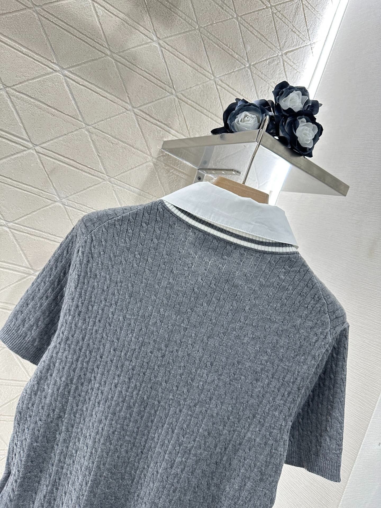 MIU 25S TWO PIECE KNIT JACKET 265538