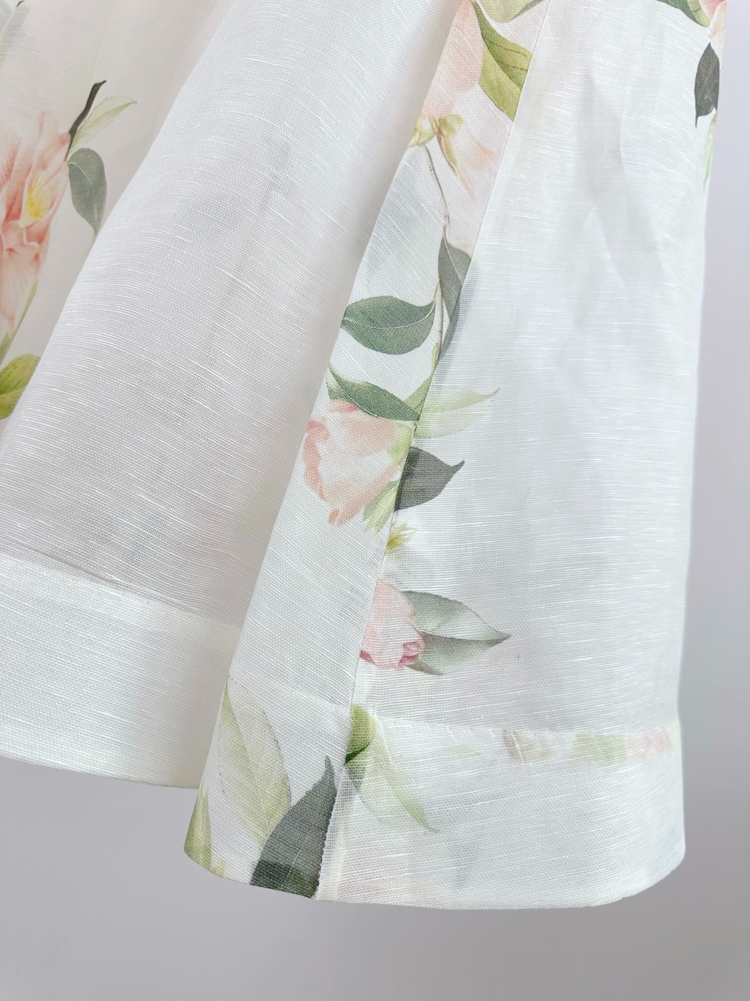 DITSY FLORAL PRINT LONG DRESS NATURA 25S IN SILK 266337