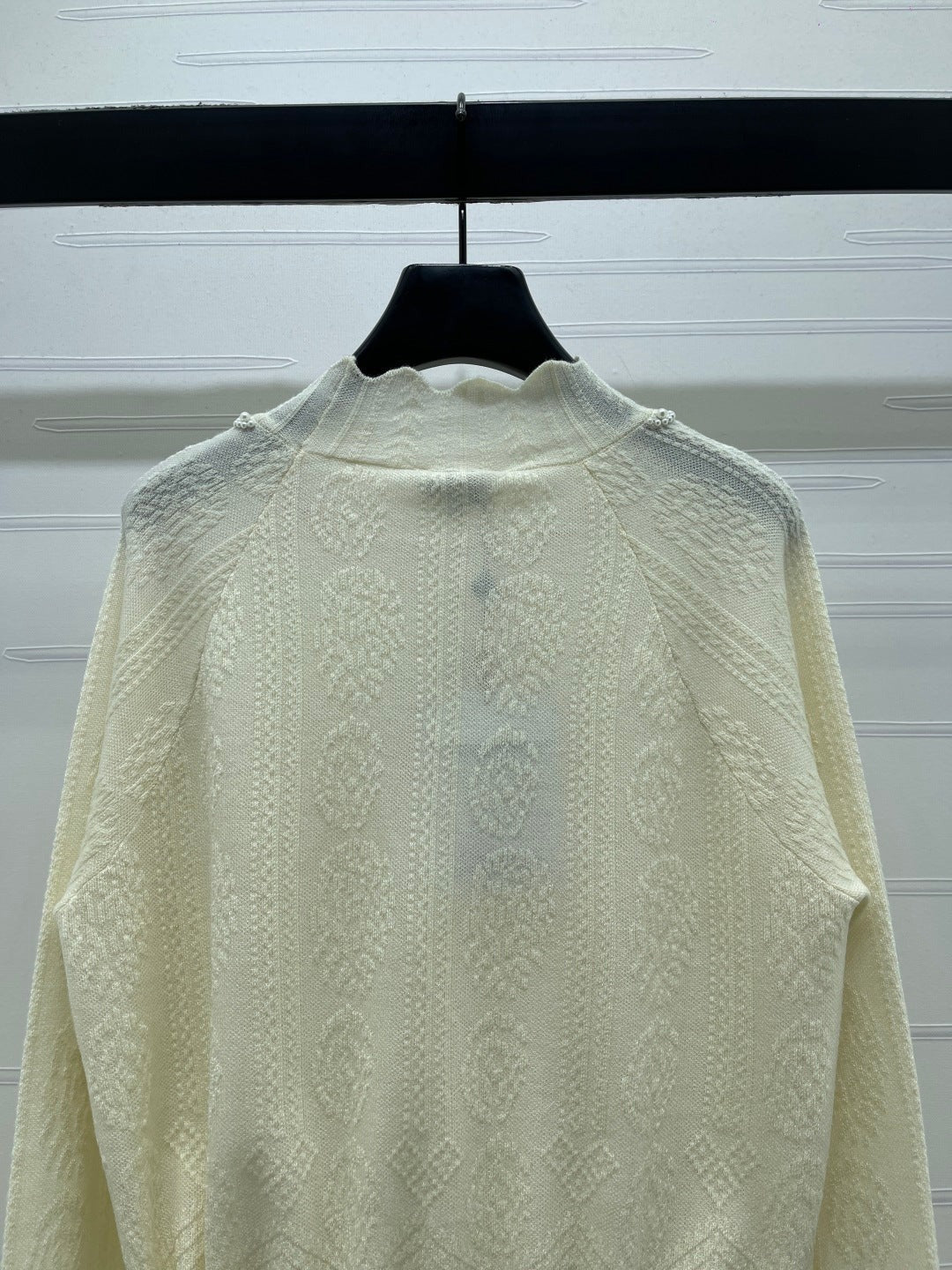Chanel 2026 Ruffle Collar Jacket Red White Wool Tweed