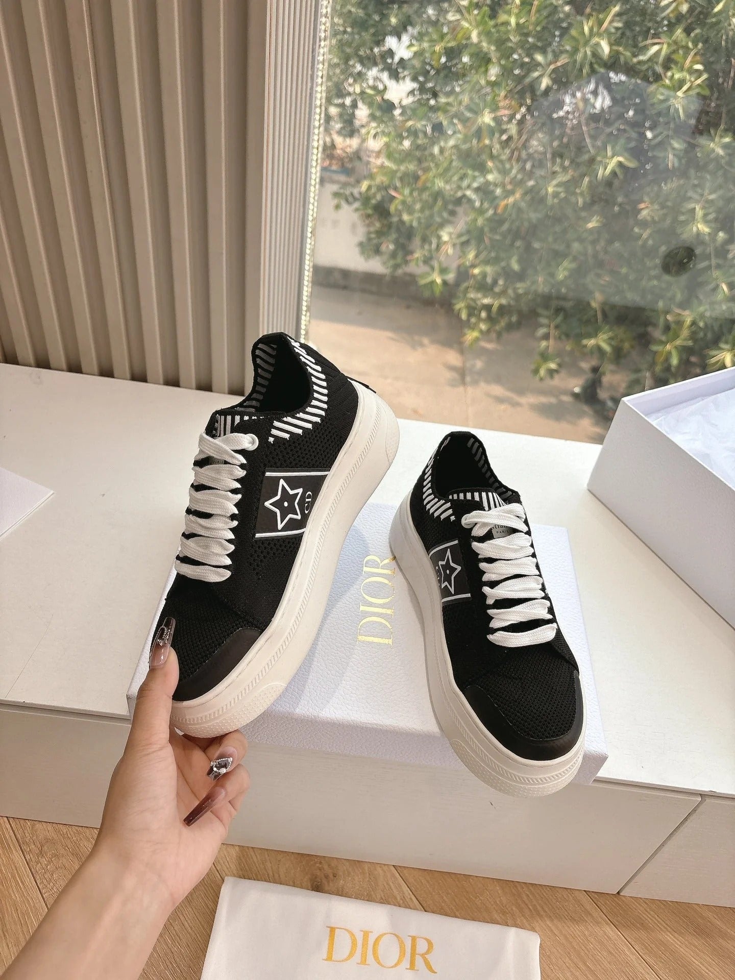 CD 26s Sneaker 45 Black Canvas Cowhide 648333