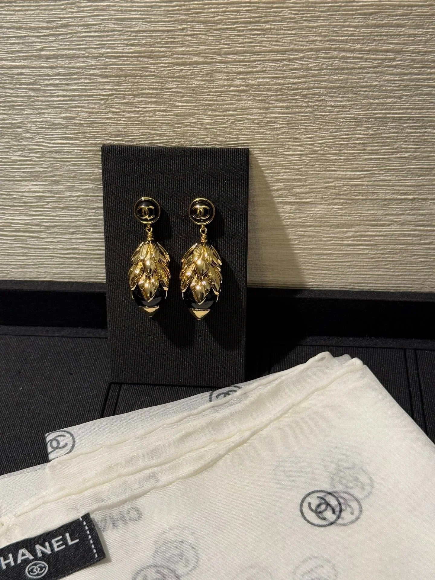 Chanel 2026 Large Gold Wheat Earrings