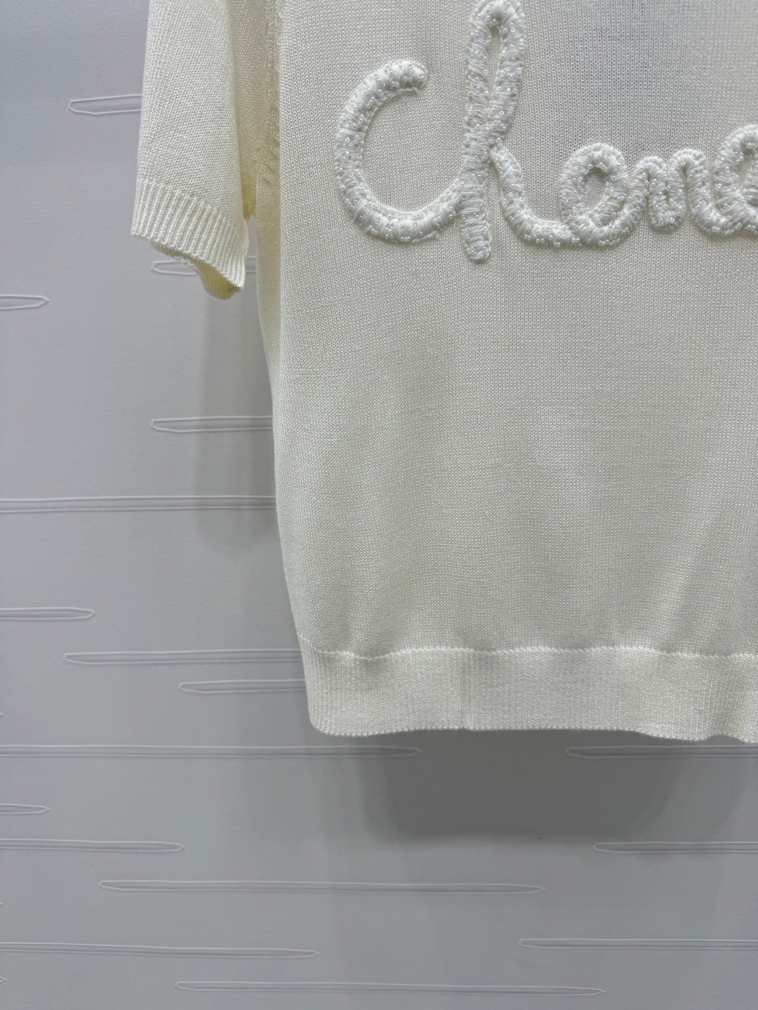 CHANEL SHORT-SLEEVE CREW NECK SWEATER 269419