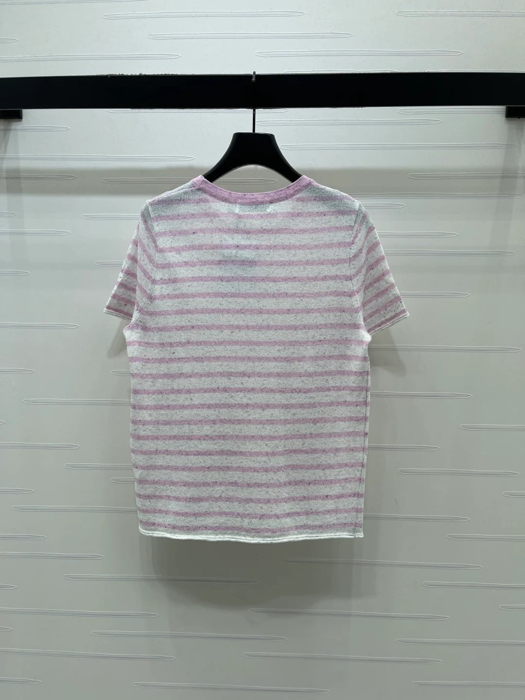 Dior 2026 Striped T-shirt Blue and Pink Wool