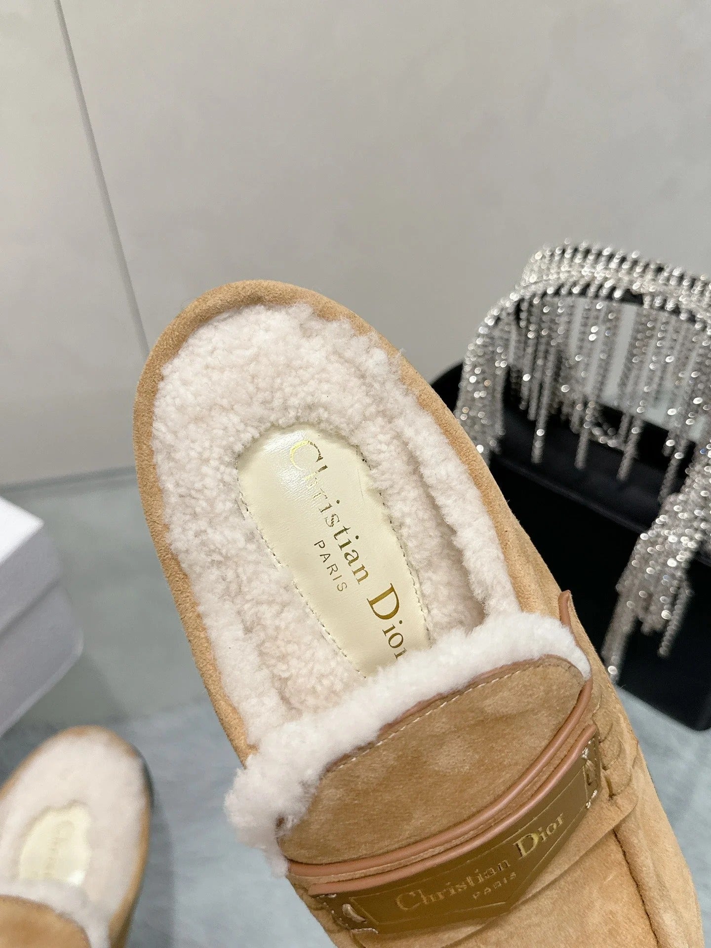Dior 2026 Boy Mule Tan Suede 966804