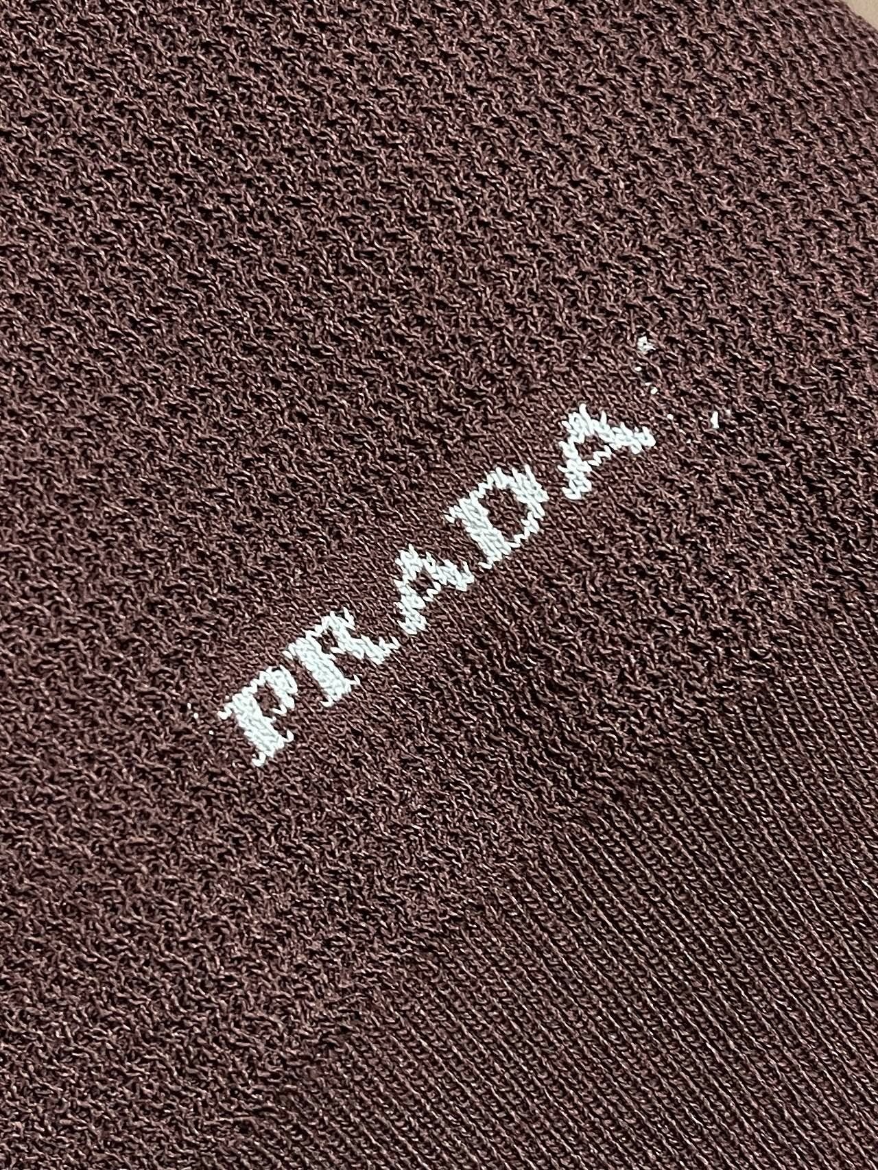 PRA 2026 Men's Short Polo Shirt Brown Knit Fabric 858387
