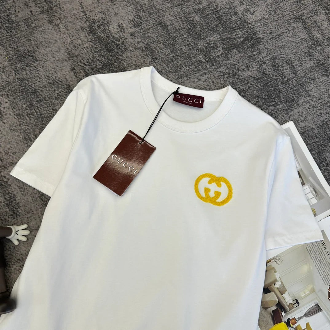 Gucci 2026 T-shirt White Purple Yellow Cotton 359259