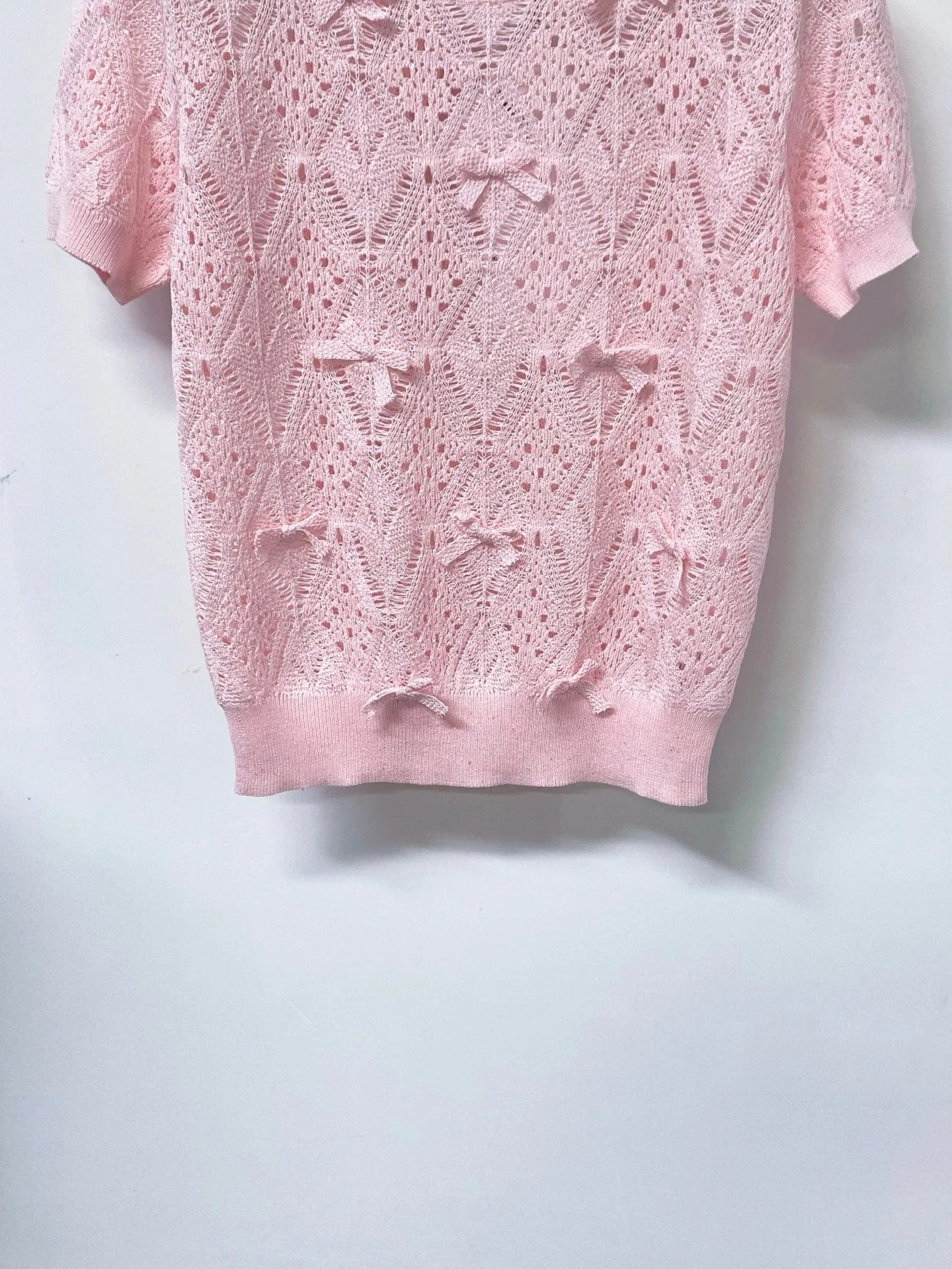 Dior 2026 Knit Vest Decorative Bow Pattern Cotton 479899