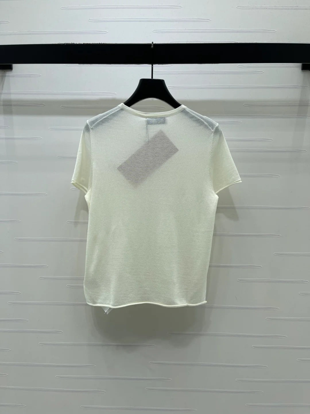Miu Miu 2026 T-shirt Gray White Navy Blue Wool