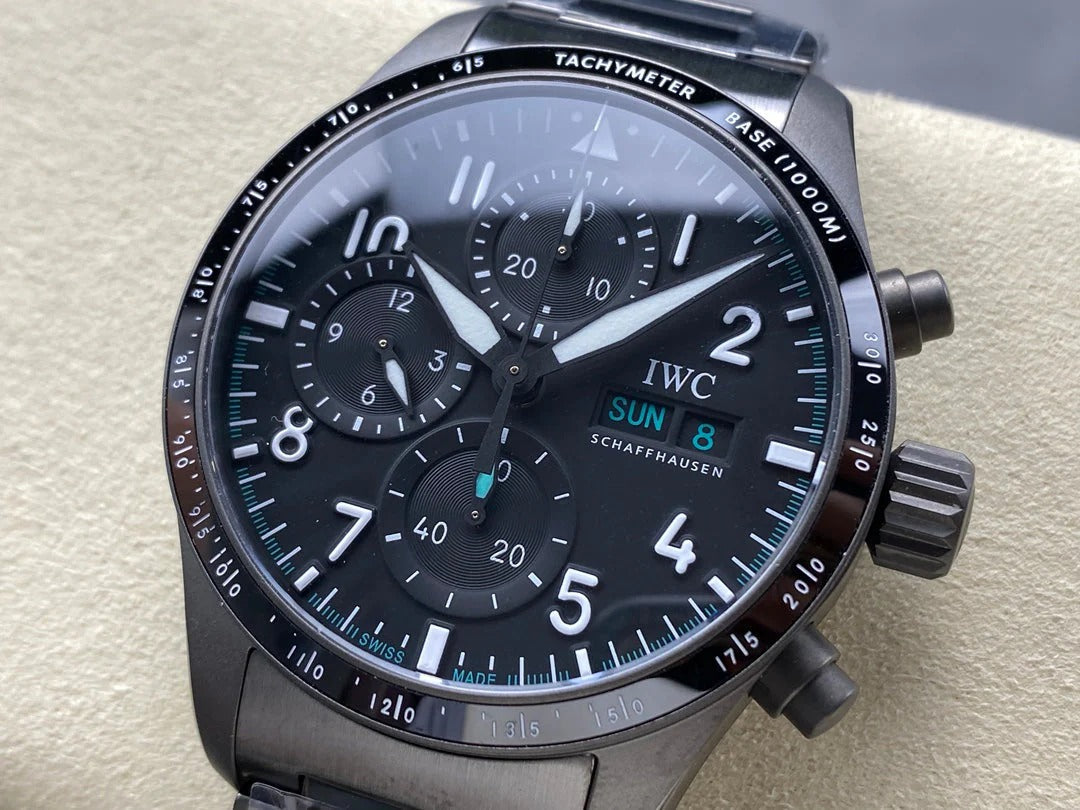 IWC Pilot 41mm Black Dial Black Case