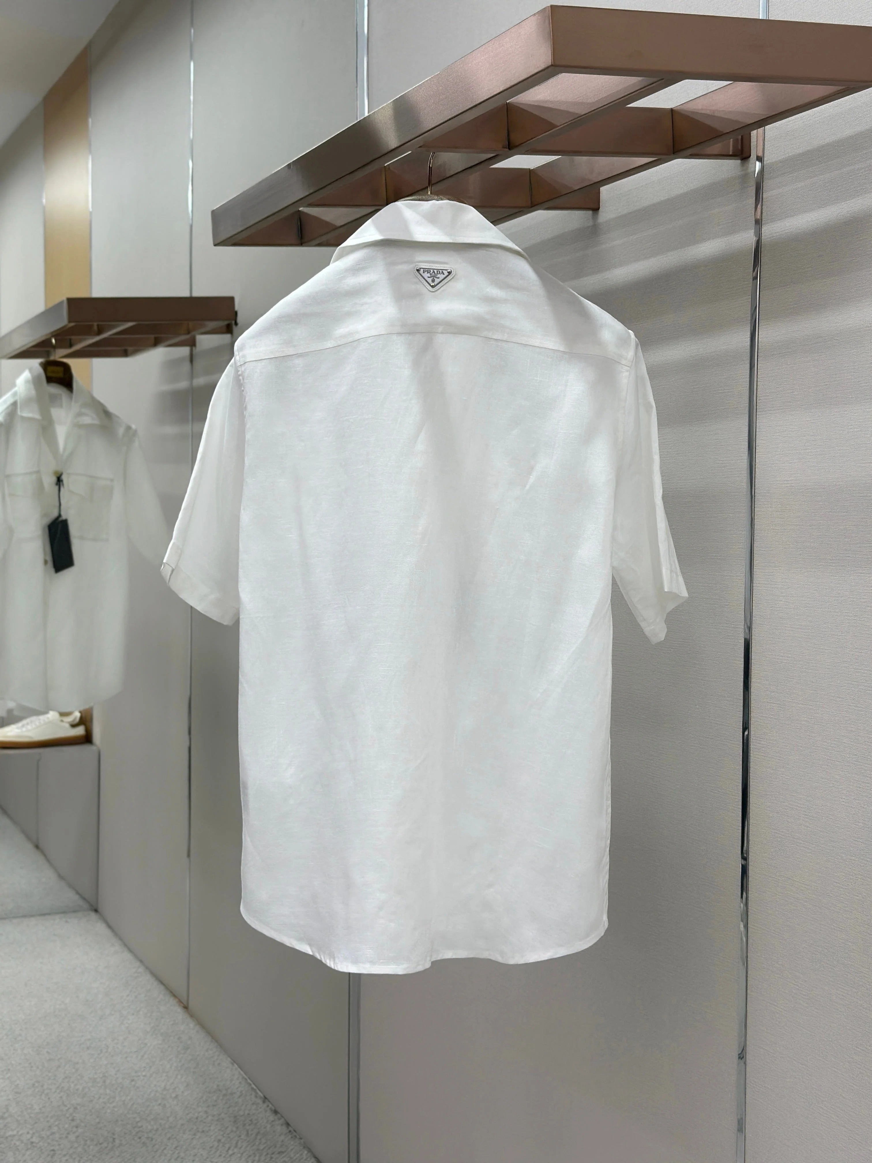 PRA 2026 Men's Linen Short-Sleeve T-Shirt White Fabric 917700