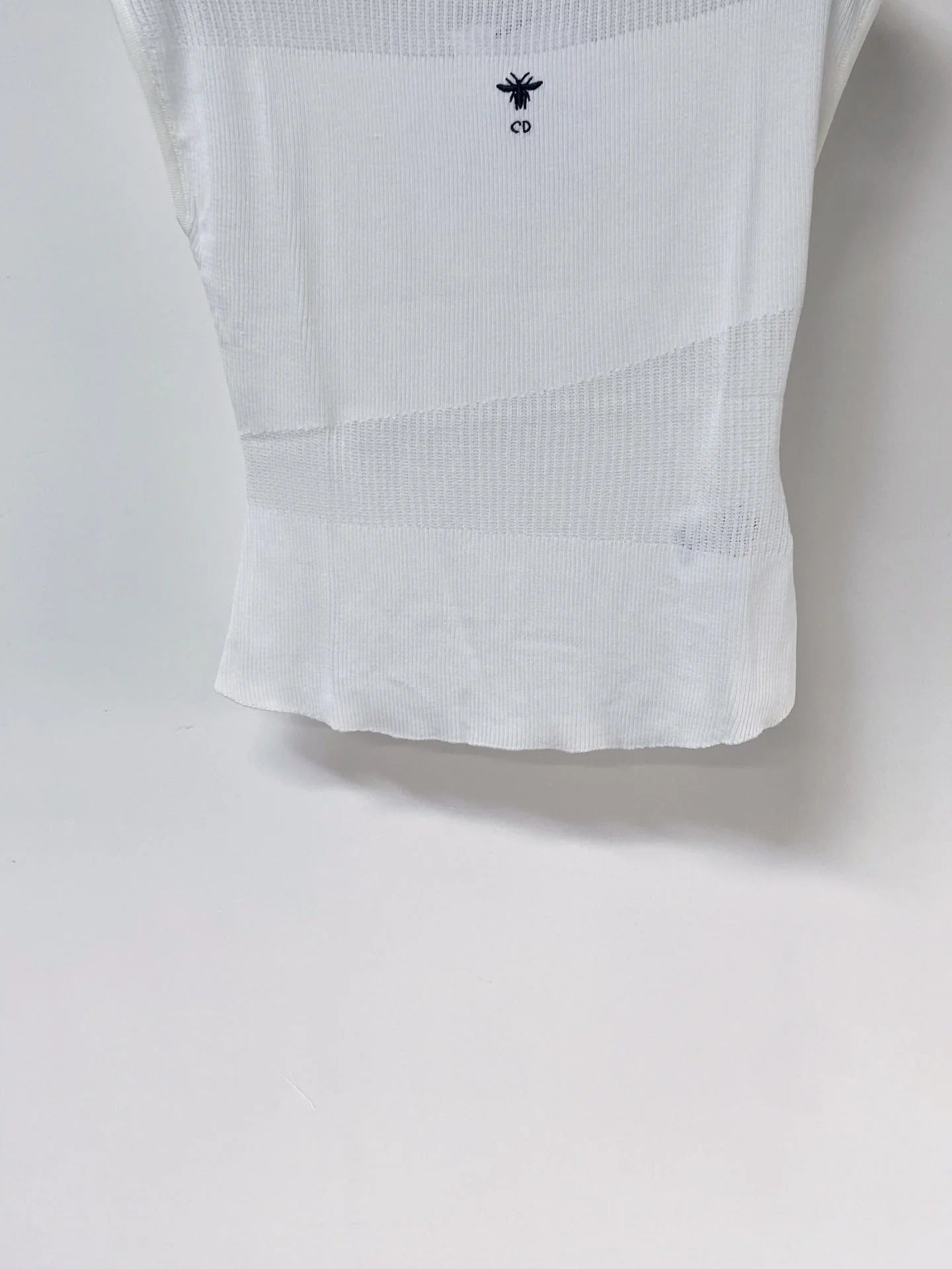 Dior 2026 Vest with Logo Embellishment White Cotton 459030