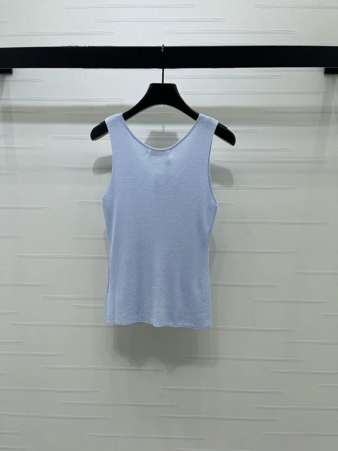 Dior 2026 V-neck Tank Top White Black Blue Green Wool