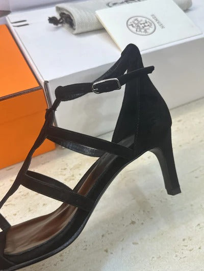 HM 26ss High Heels Sandals 70 Suede 633218