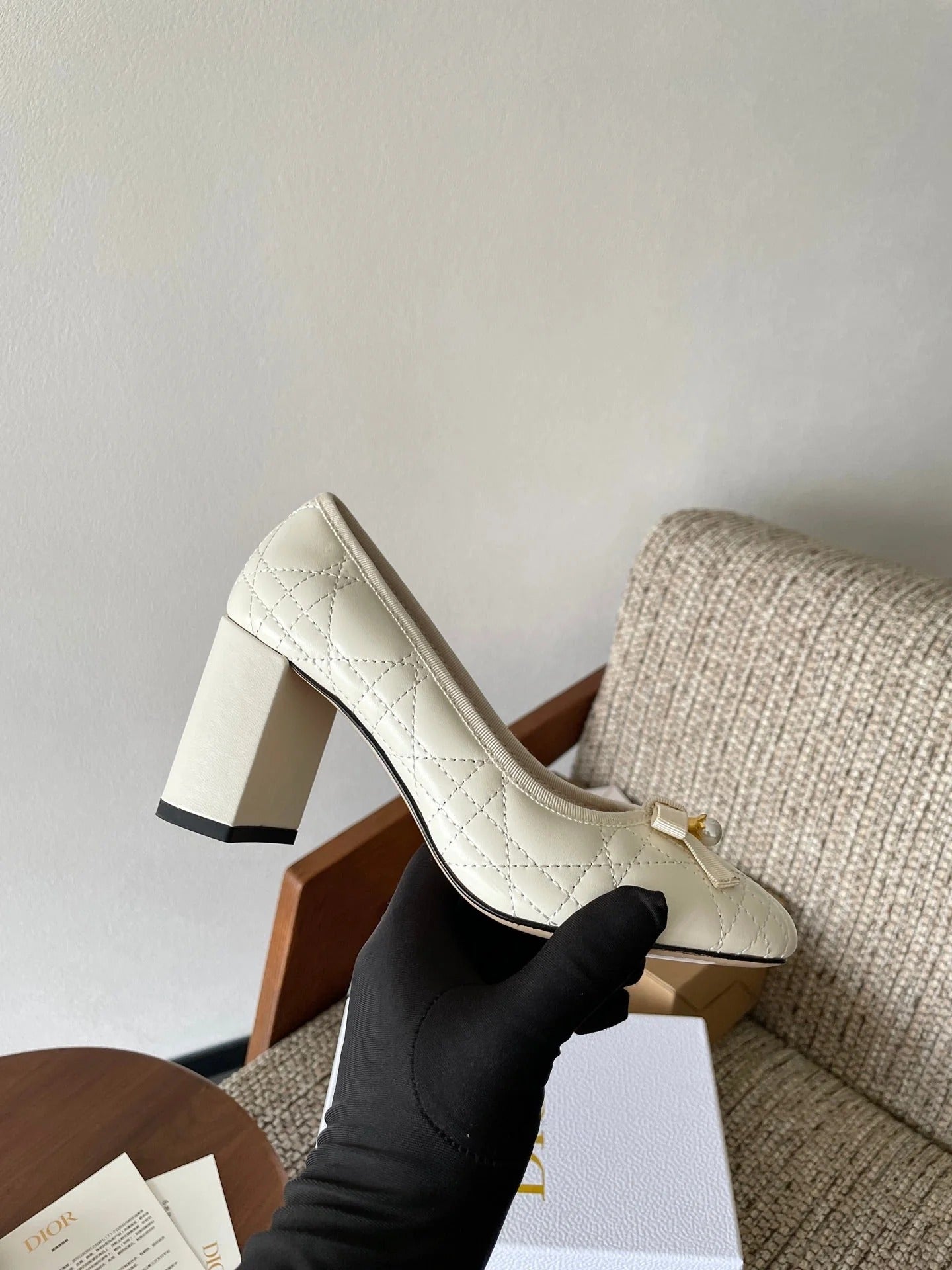 Dior 2026 Cannage Pumps 80mm Sheepskin 975497
