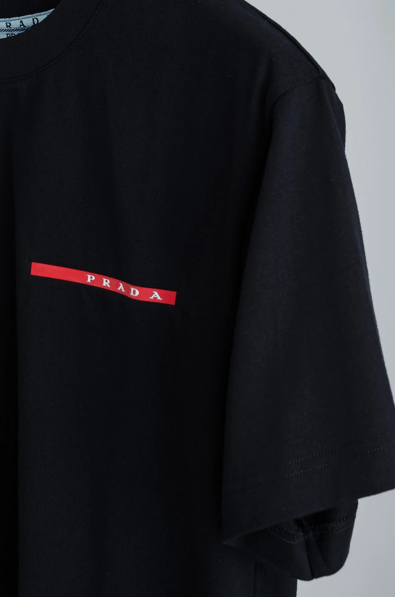 PRA 2026 Men's Short T-shirt White Red Logo Cotton 843627