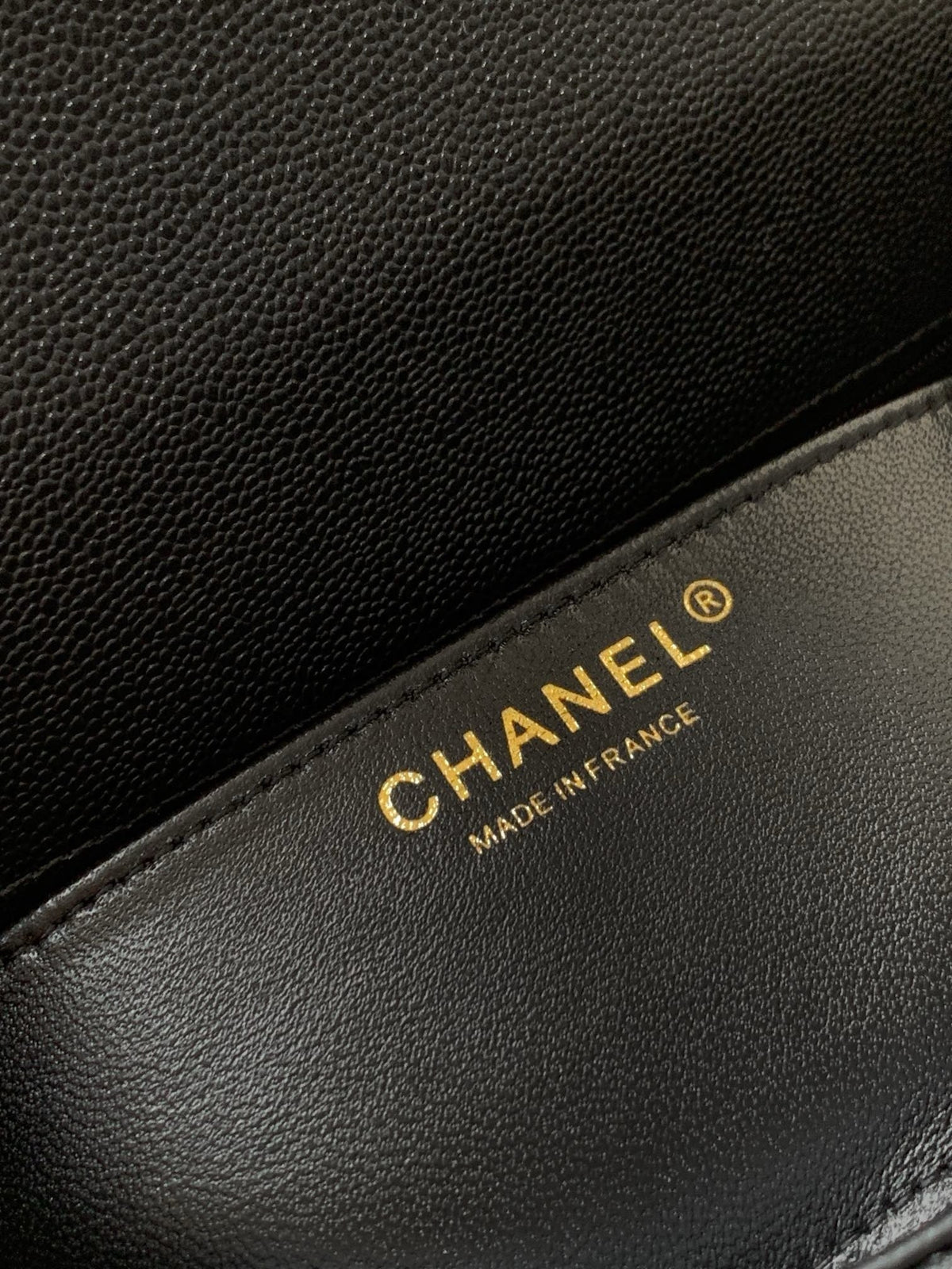 Chanel 2026 Quilted Bag 22cm Black Grained Calfskin